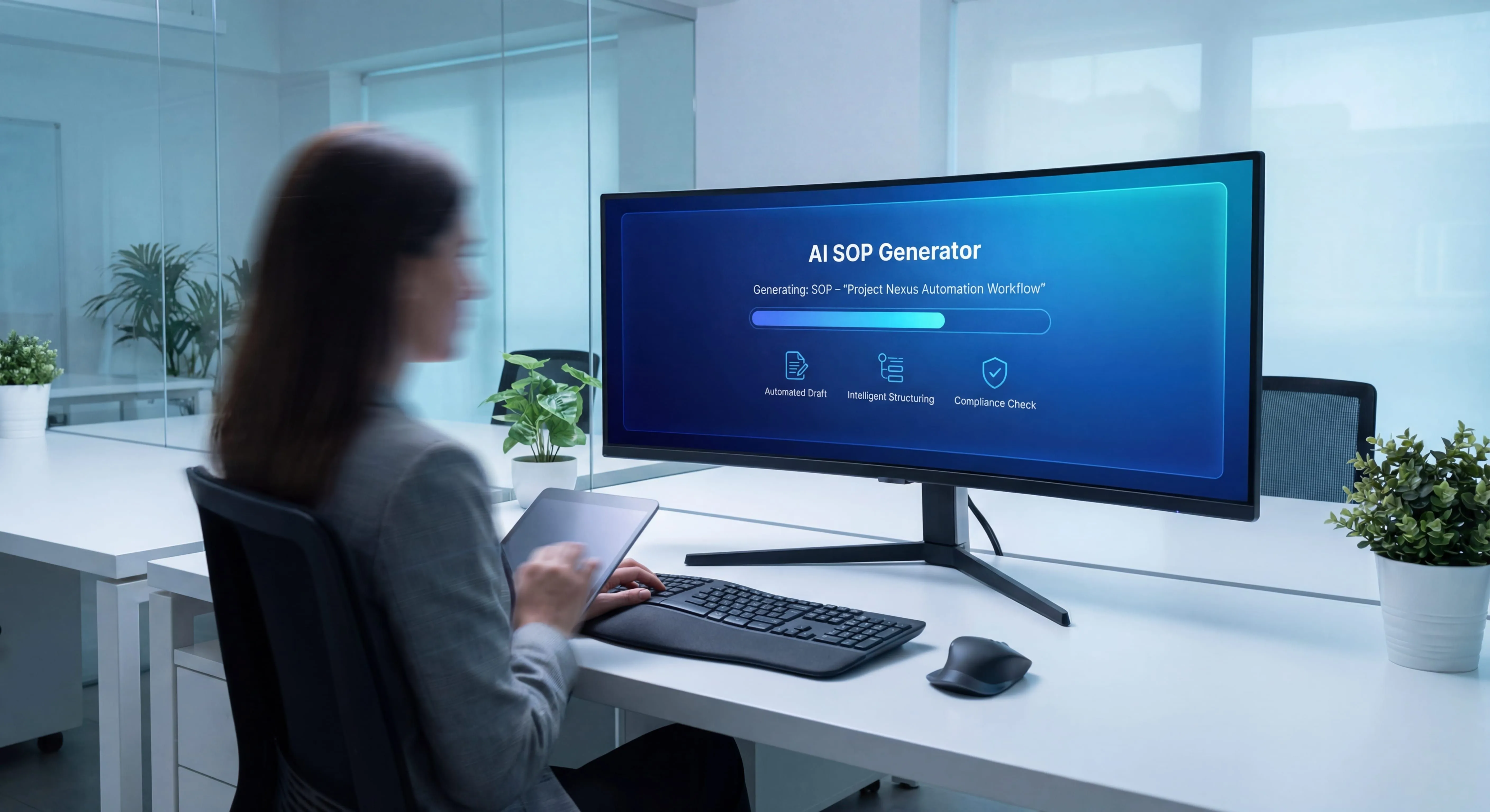 AI-powered SOP generation showing automated documentation creation