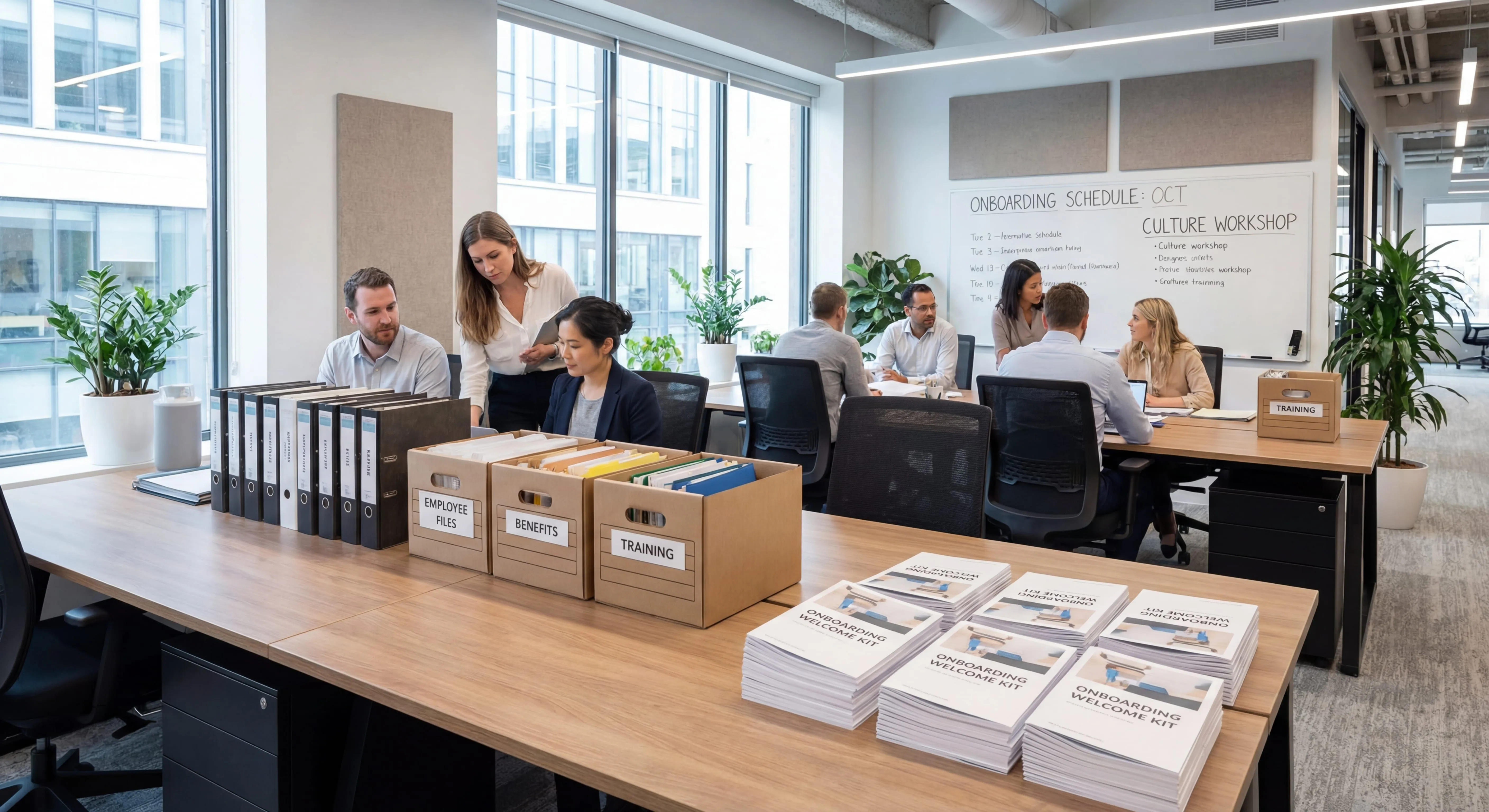 HR standard operating procedures guide covering recruitment, onboarding, performance reviews, and employee management