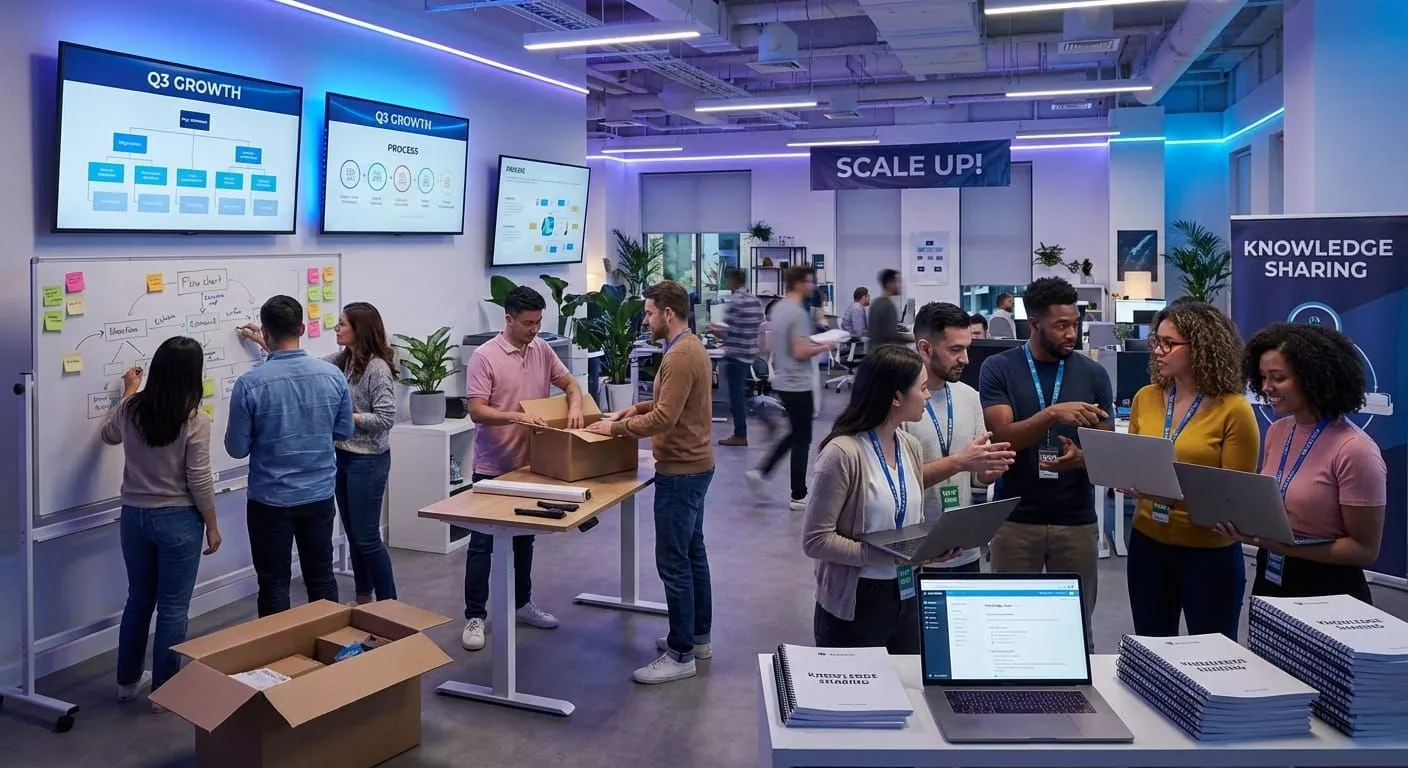 Operations documentation for growing companies with team collaboration and scaling business processes