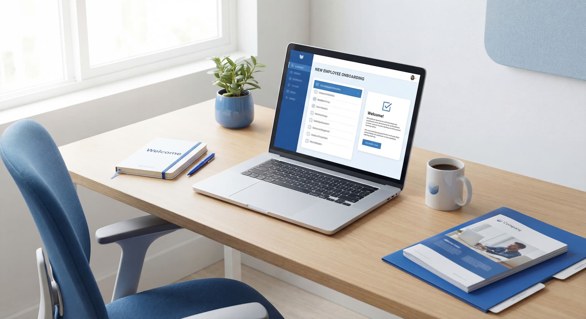 New employee onboarding checklist covering pre-boarding to first 90 days