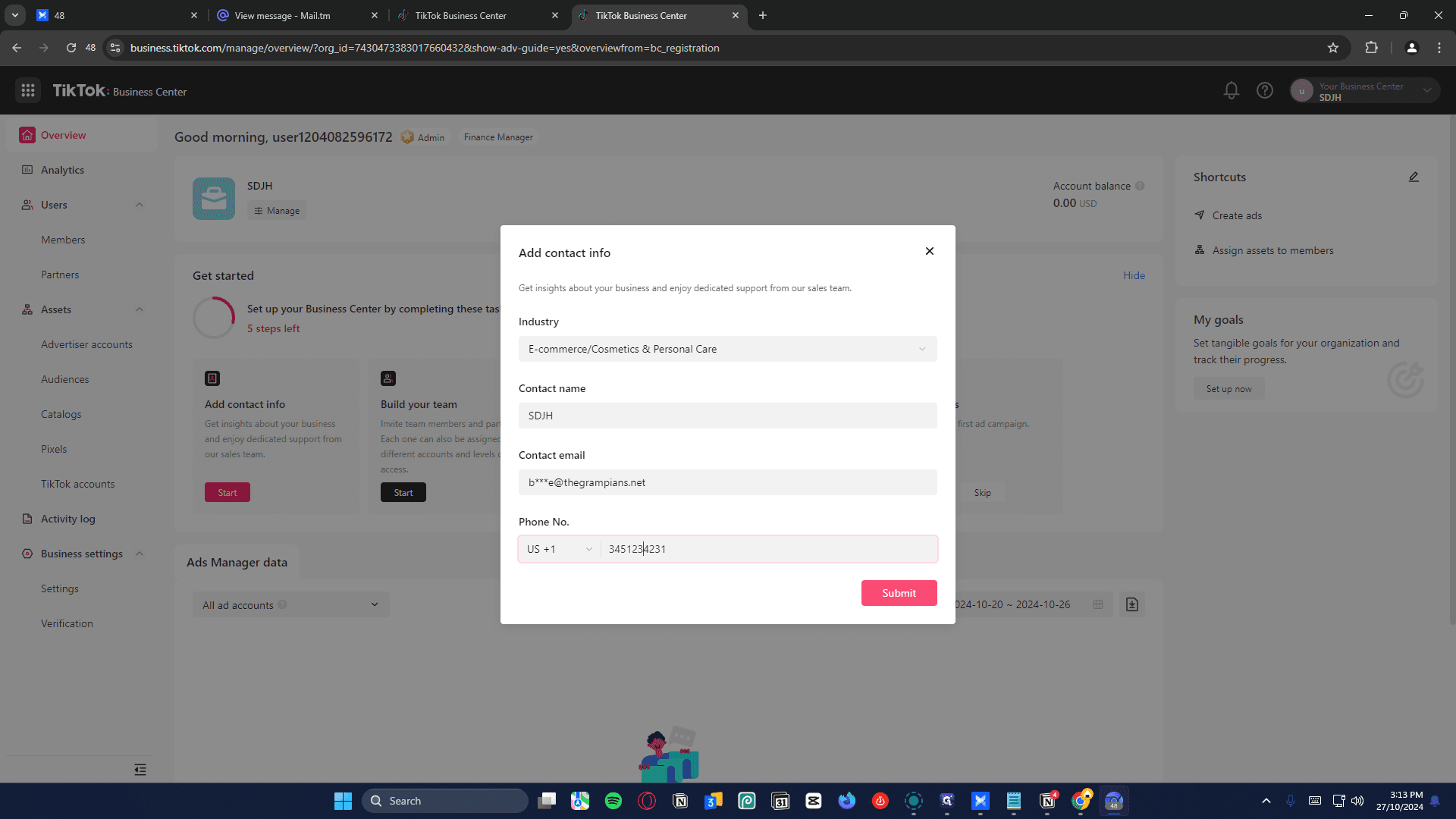 Step #27: Click on "Submit"