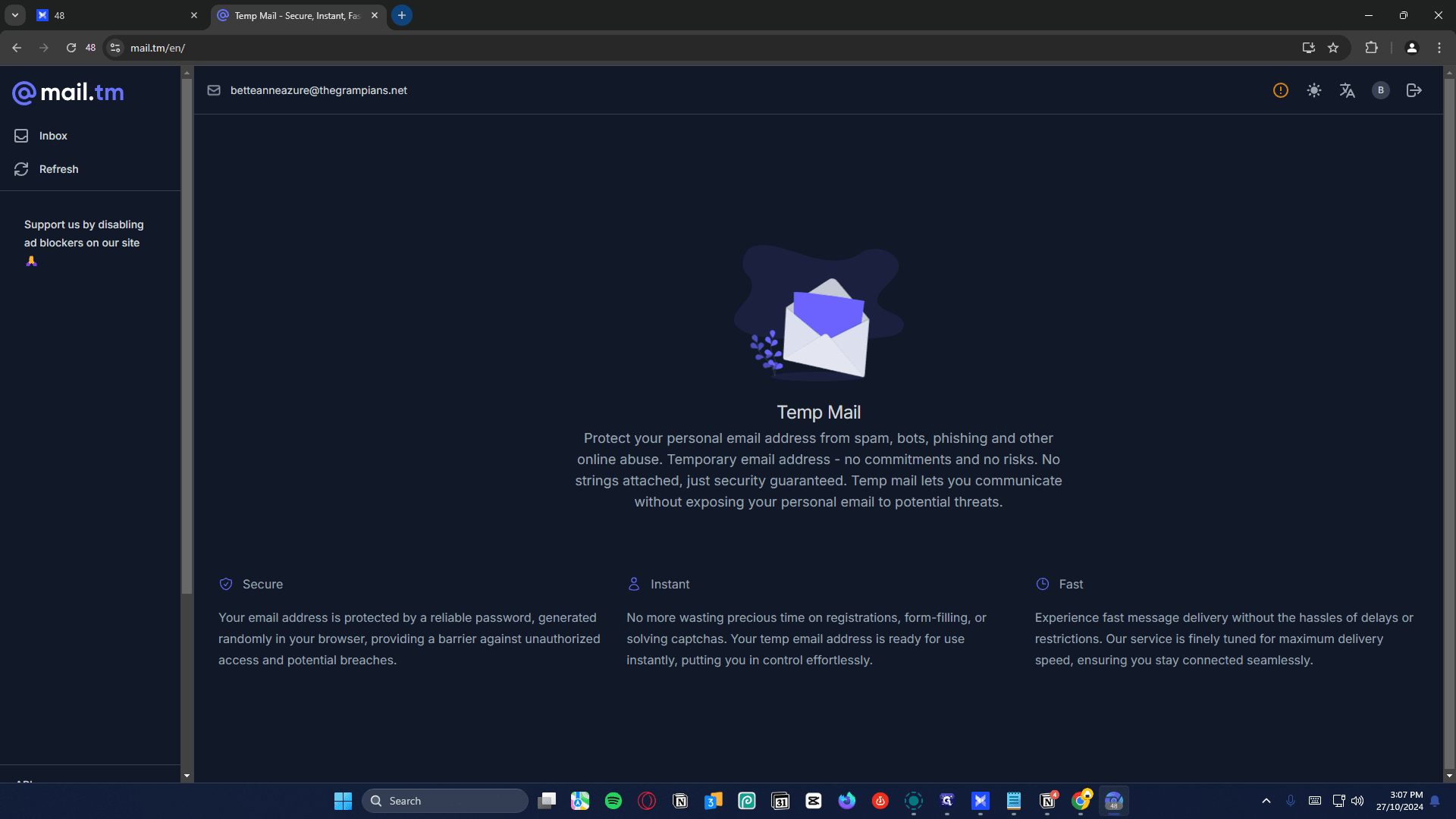 Step #2: Open a new tab