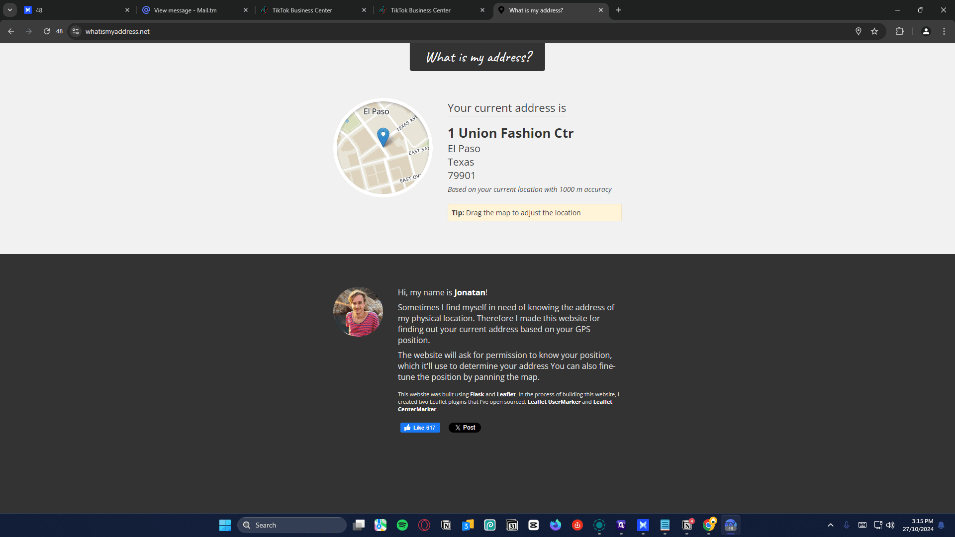 Step #32: You will get a random fake address