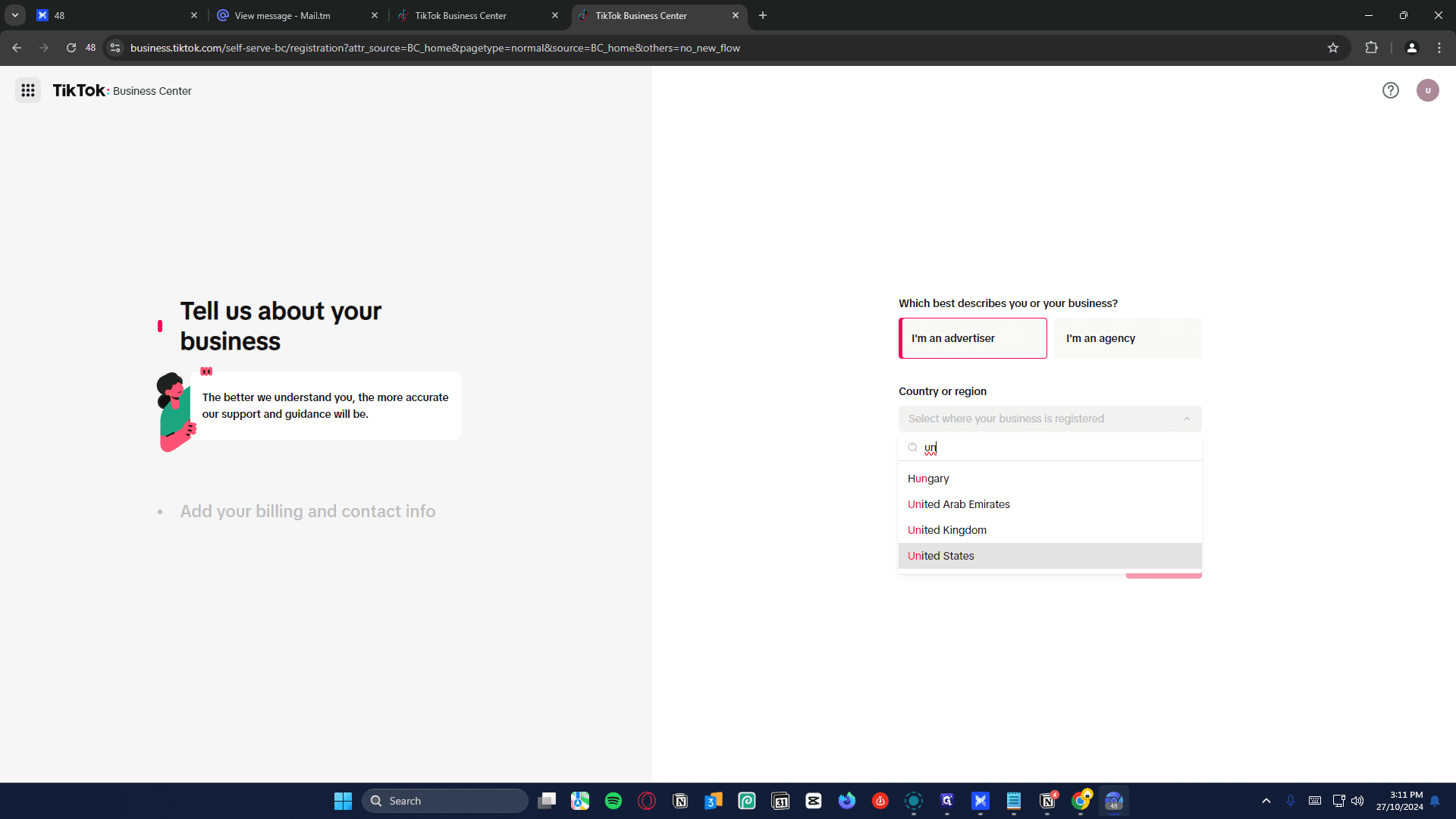 Step #14: Click on "United States"