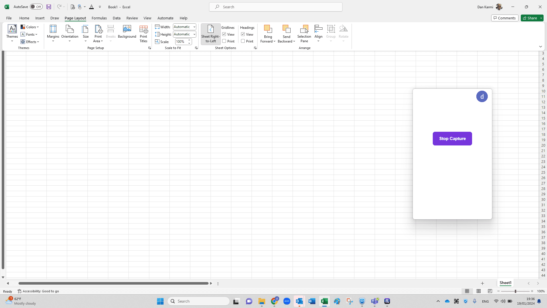Step #4: Click "Right" To transfer sheet to English