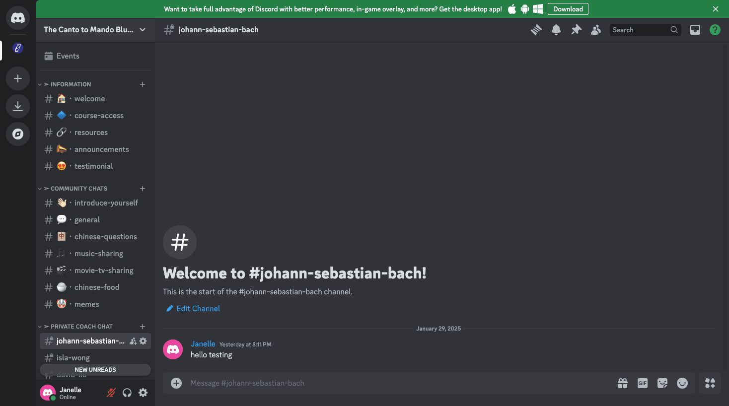 Step #2: Click on the server name on the top left corner