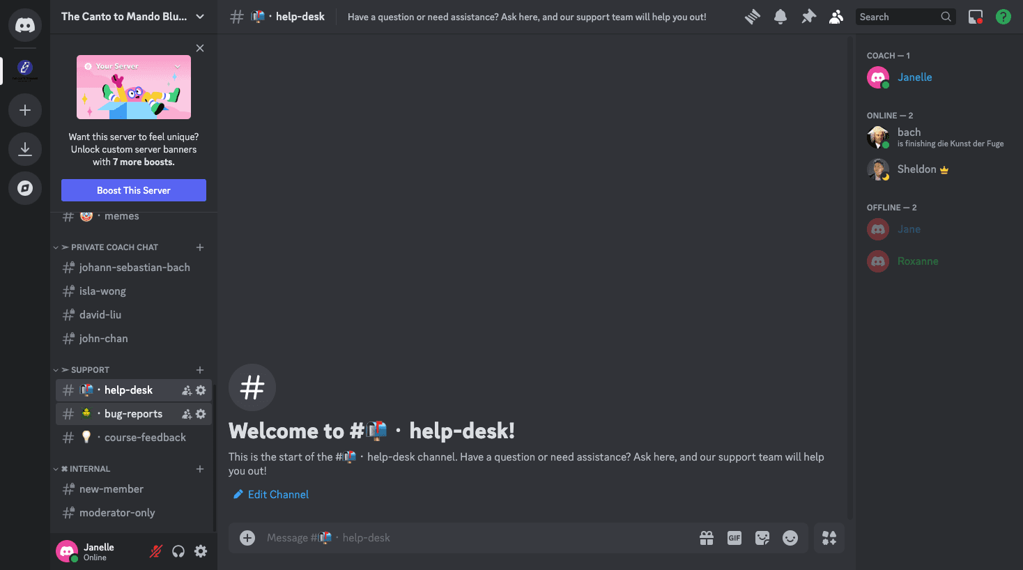 Step #25: check the #help-desk and #bug-reports channels daily