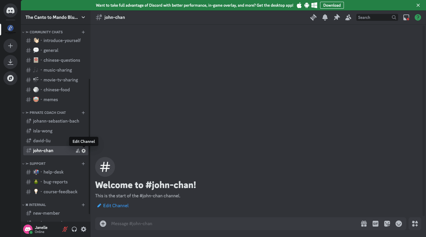 Step #13: Click on "edit channel"