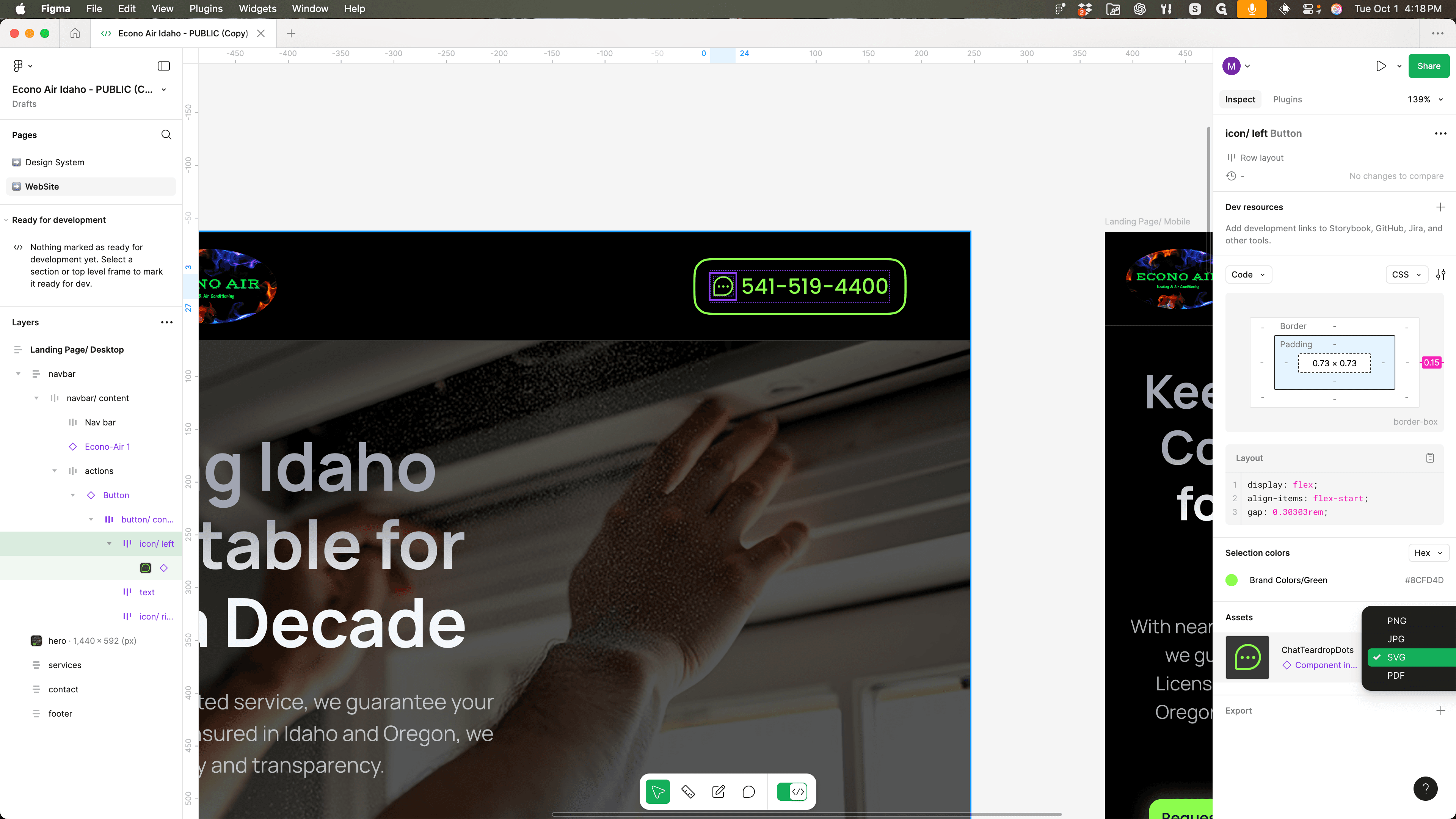 Step #5: Click on "SVG"