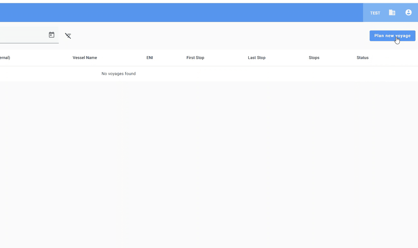 Step #2: In the top right-hand corner, click on 'Plan new voyage'.