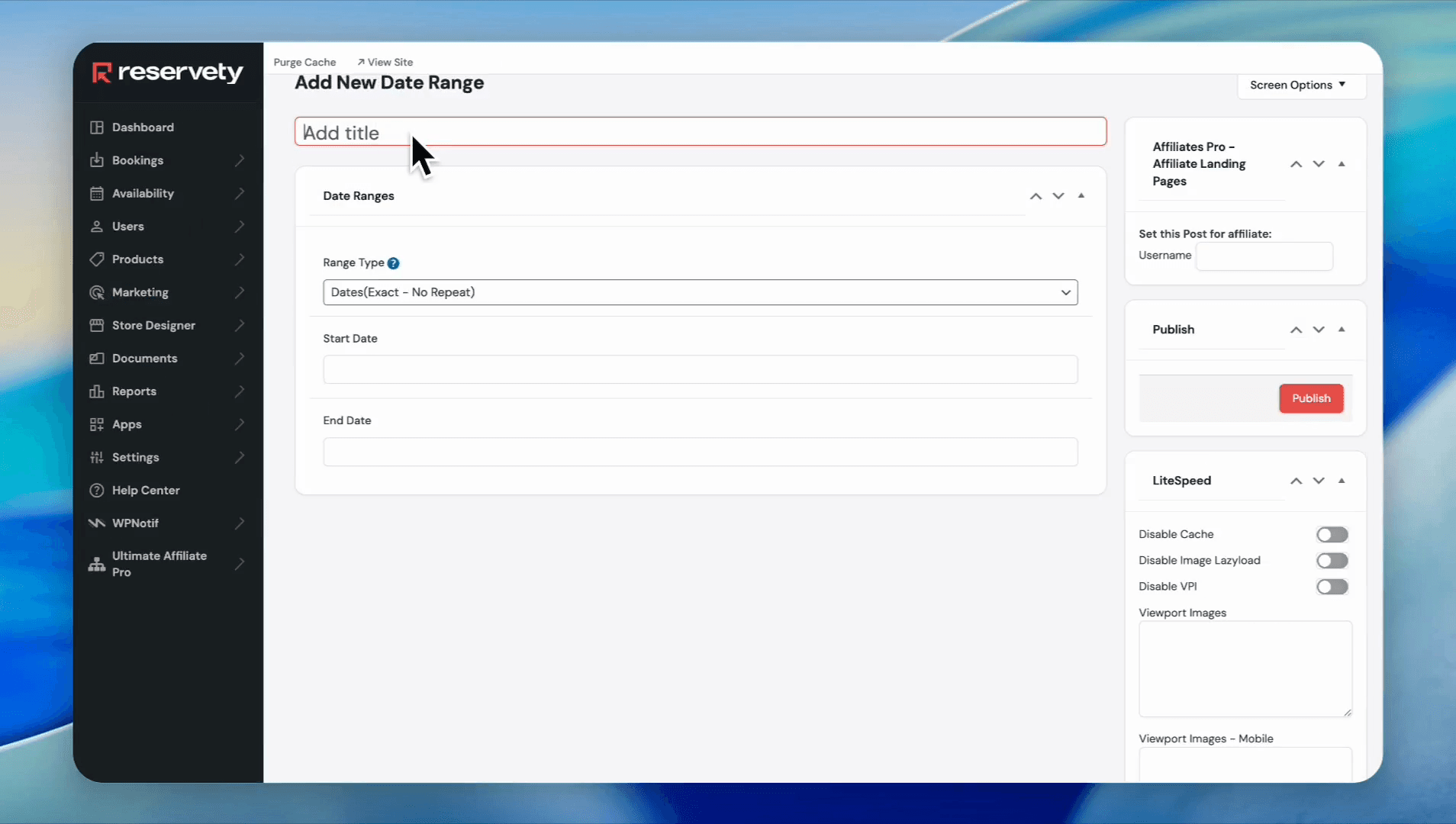 Step #5: Click Add title and name your date range (e.g., "April 20")