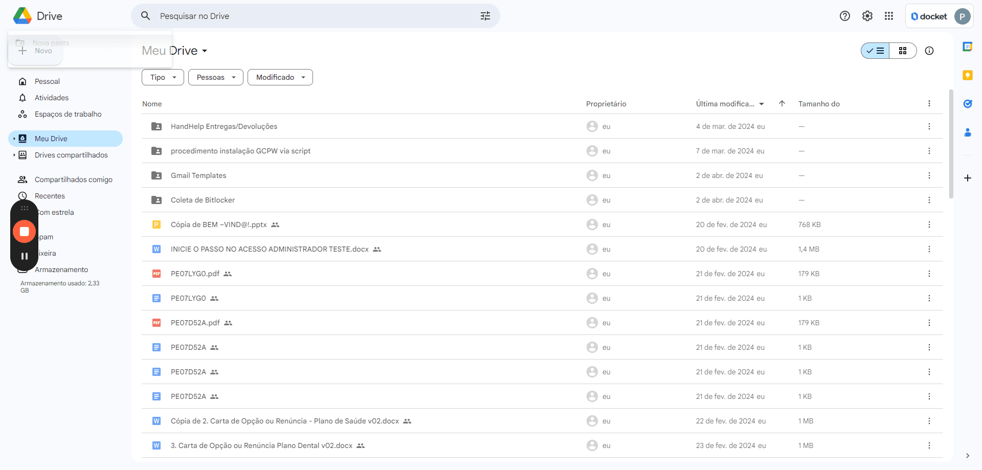 Step #3: Clique "+ Novo"