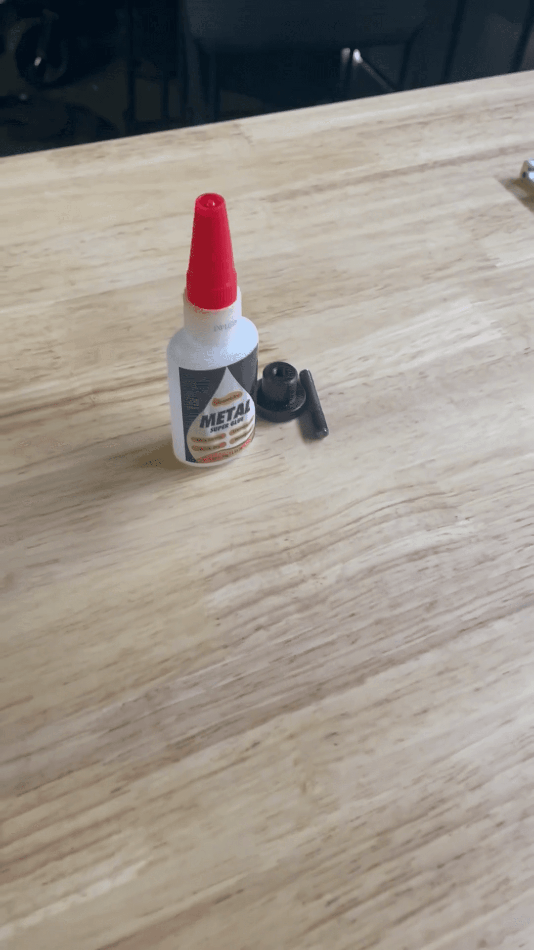 Step #2: Apply thread bonding compound to the first four threads of the non-pointed end of the stud.