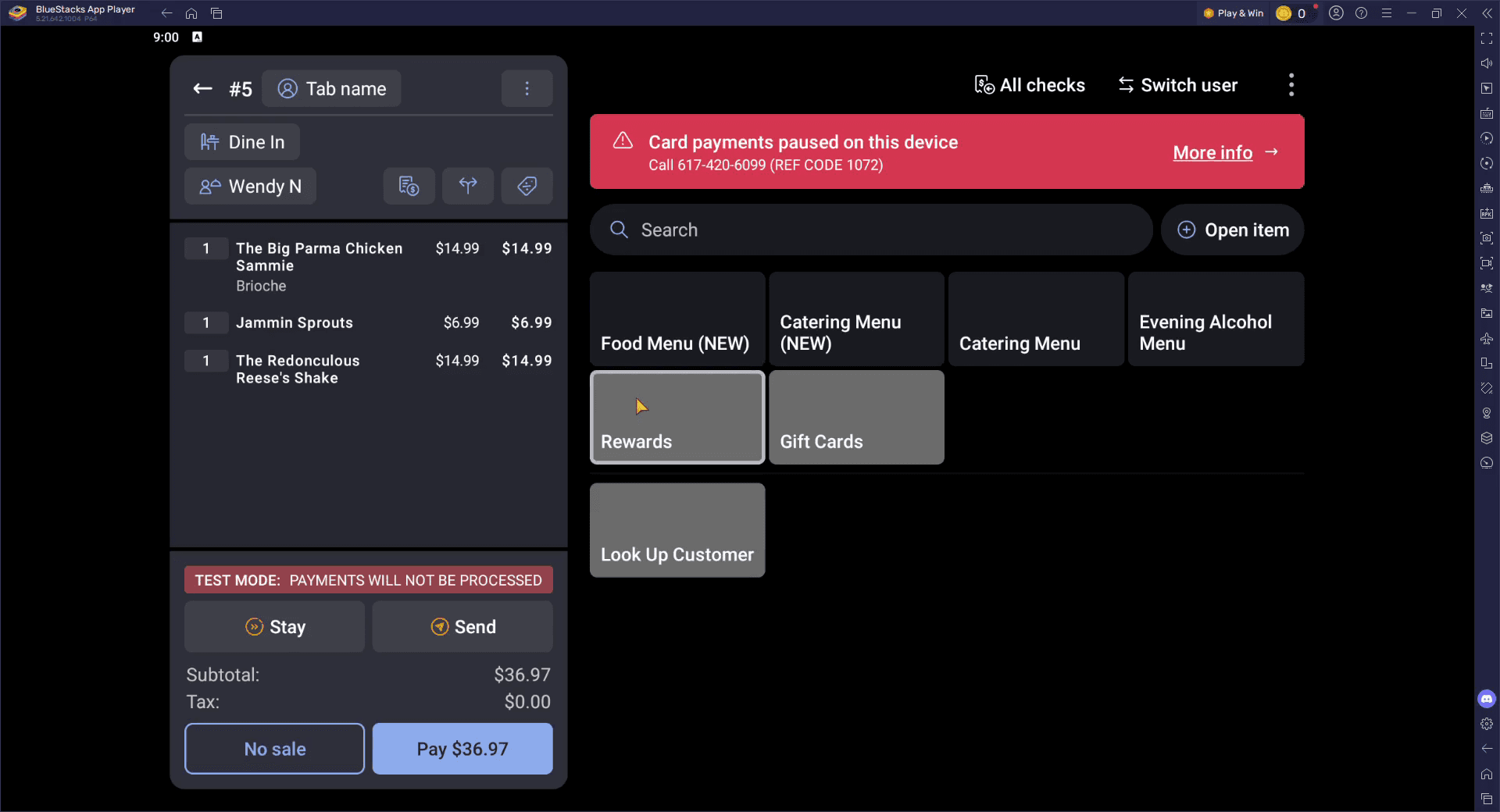 Step #2: Select the Look Up Customer button.