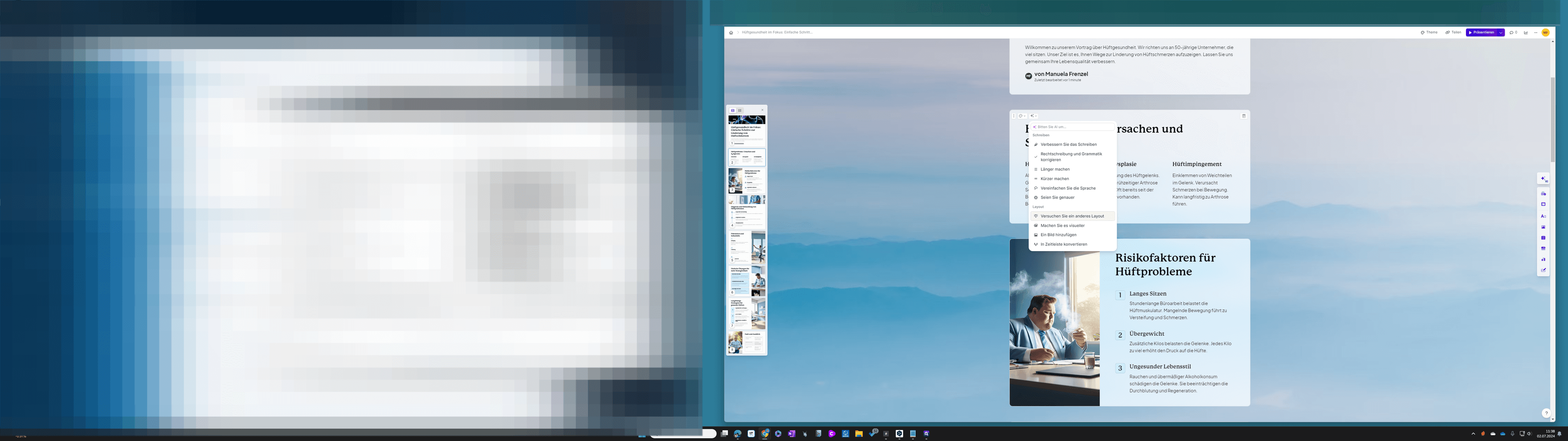 Step #37: Klicken Sie auf "Versuchen Sie ein anderes Layout"