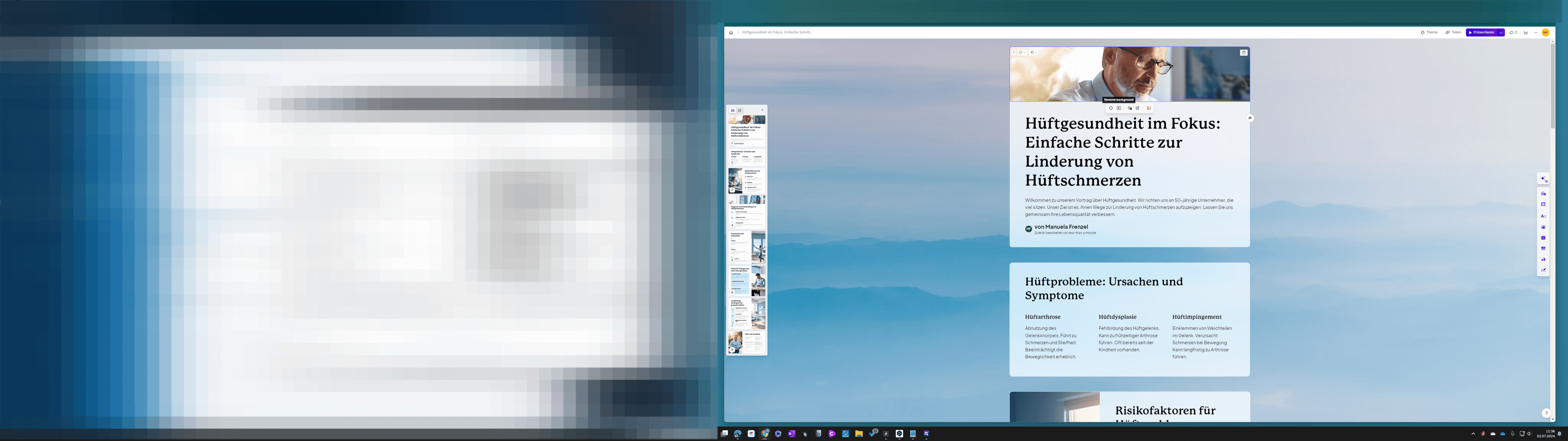 Step #29: Vielleicht wollen Sie den Hintergrund des Bildes löschen? Wählen Sie "Remove Background".