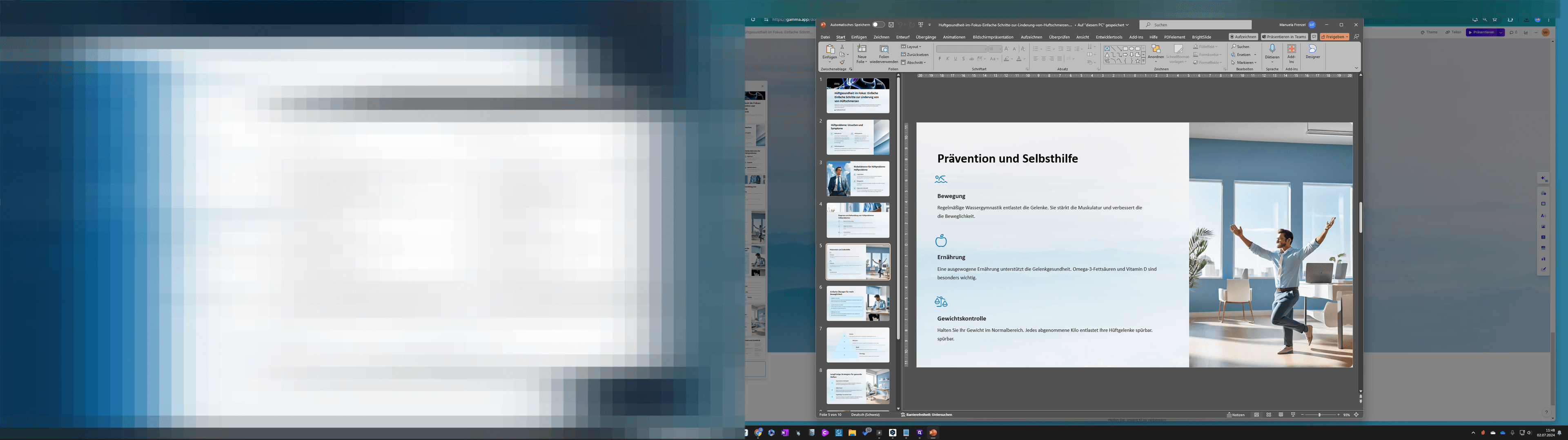 Step #64: Sie wollen ein Video in PowerPoint einfügen. Klicken Sie auf "Einfügen".