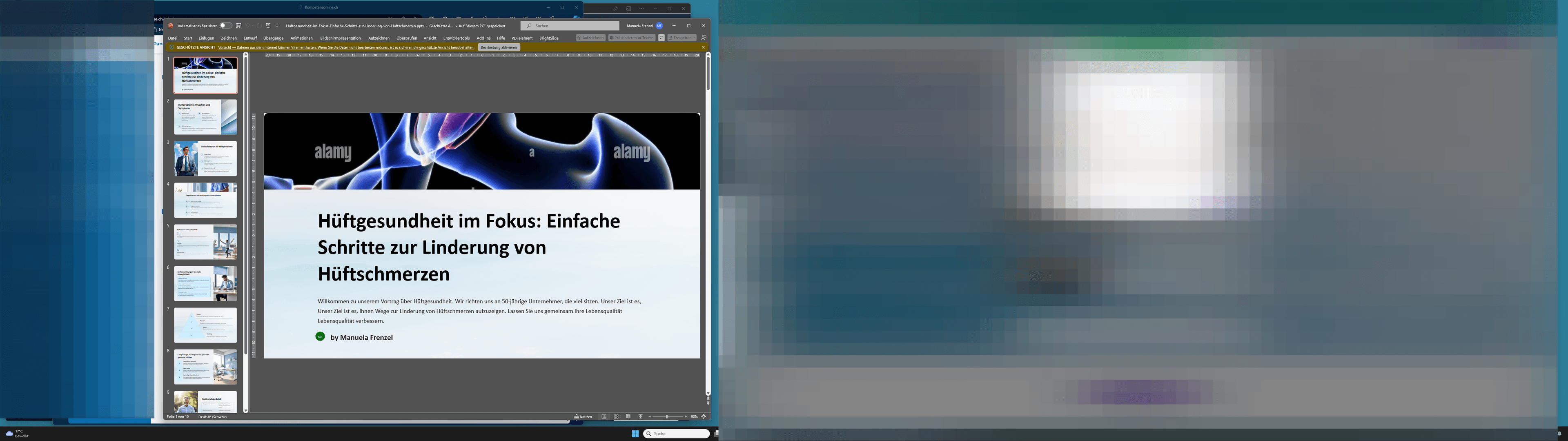 Step #62: Wenn PowerPoint geöffnet ist, klicken Sie auf "Bearbeitung aktivieren"