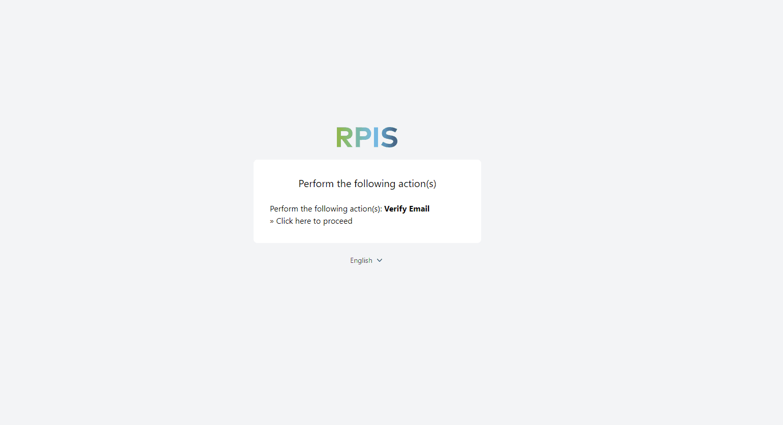 Step #5: Open the link we sent you by email and verify your email address by clicking on "Click here to proceed".