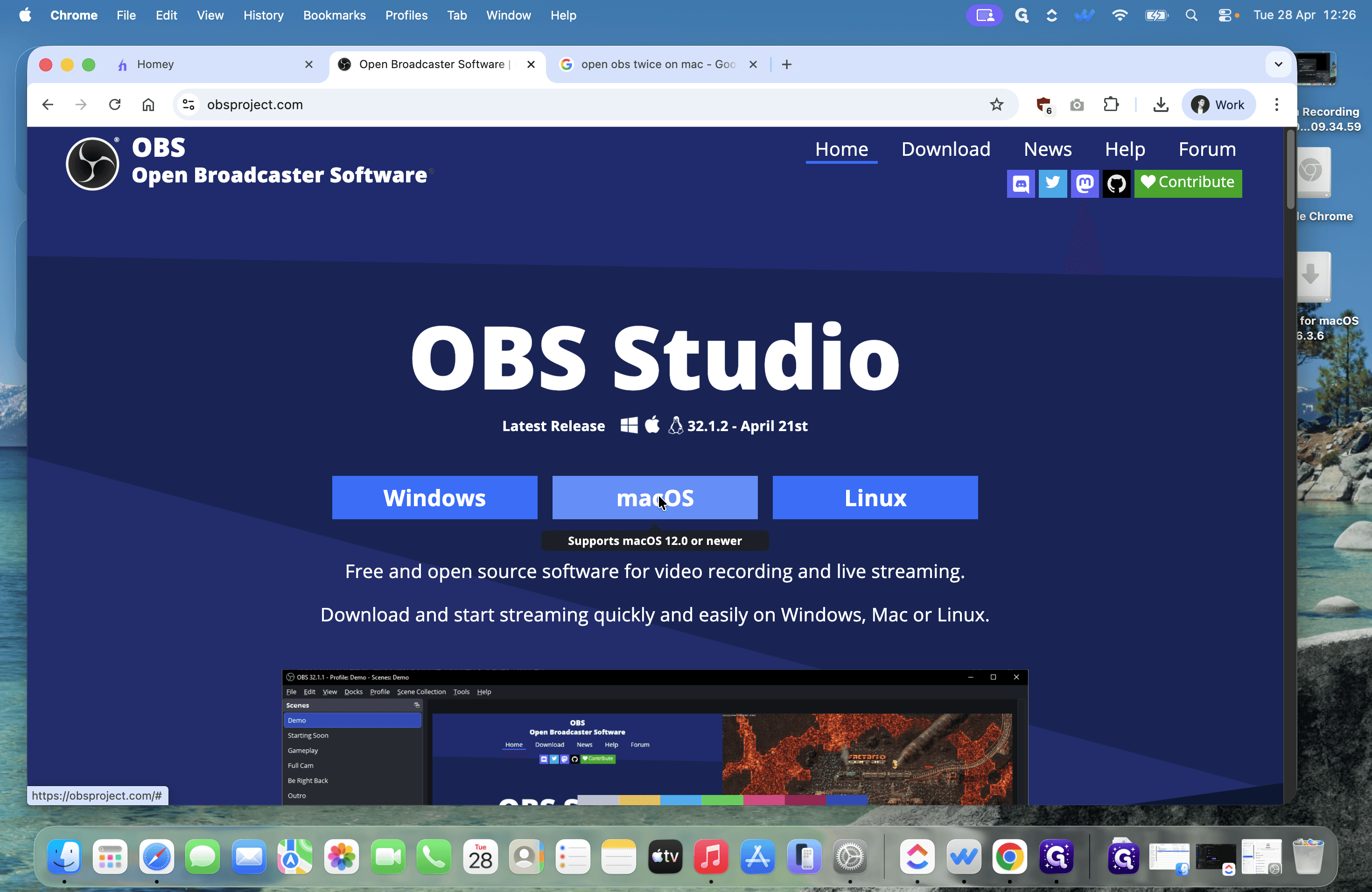 Step #1: Click macOS.