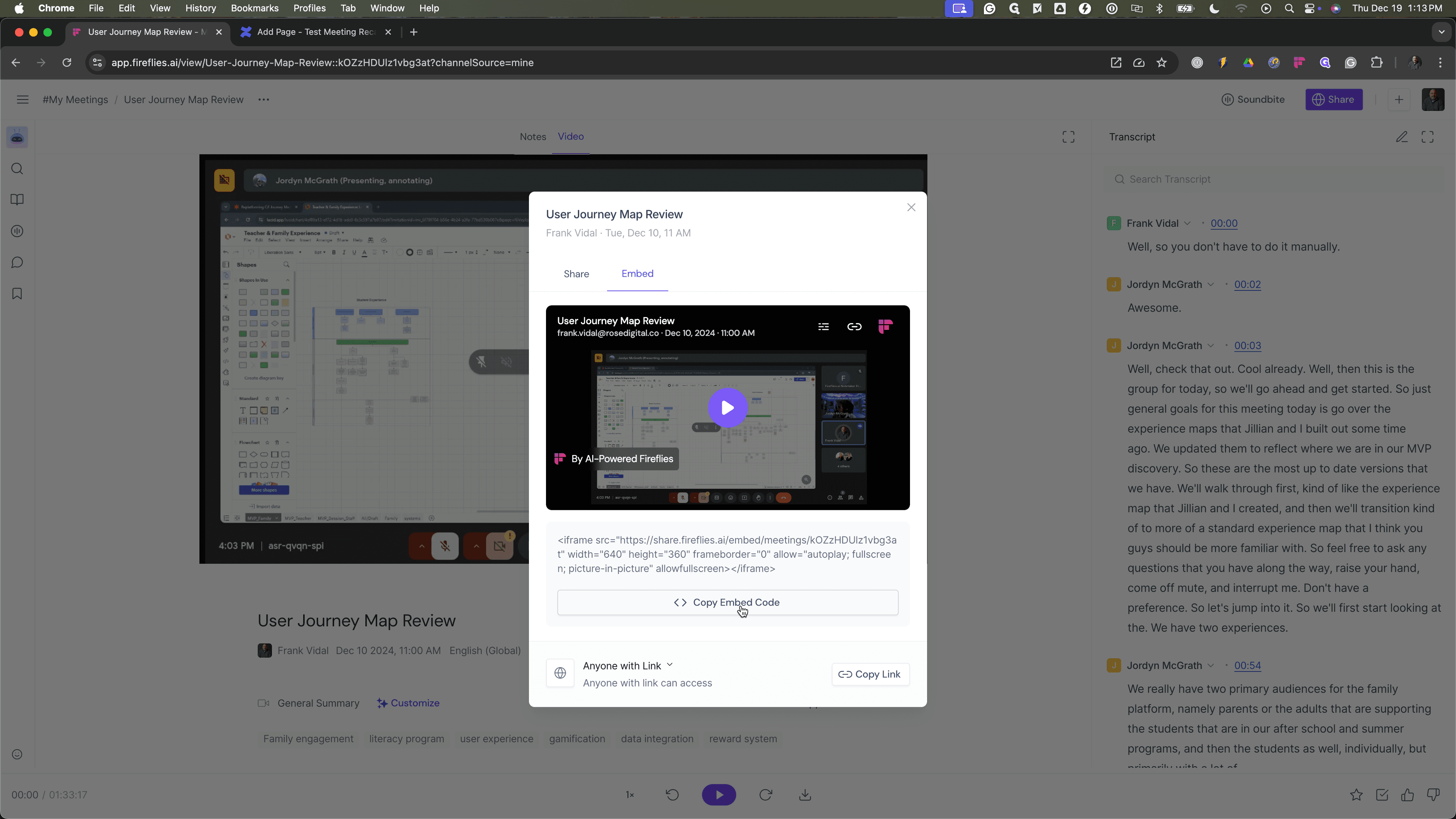 Step #25: Click on "Copy Embed Code"