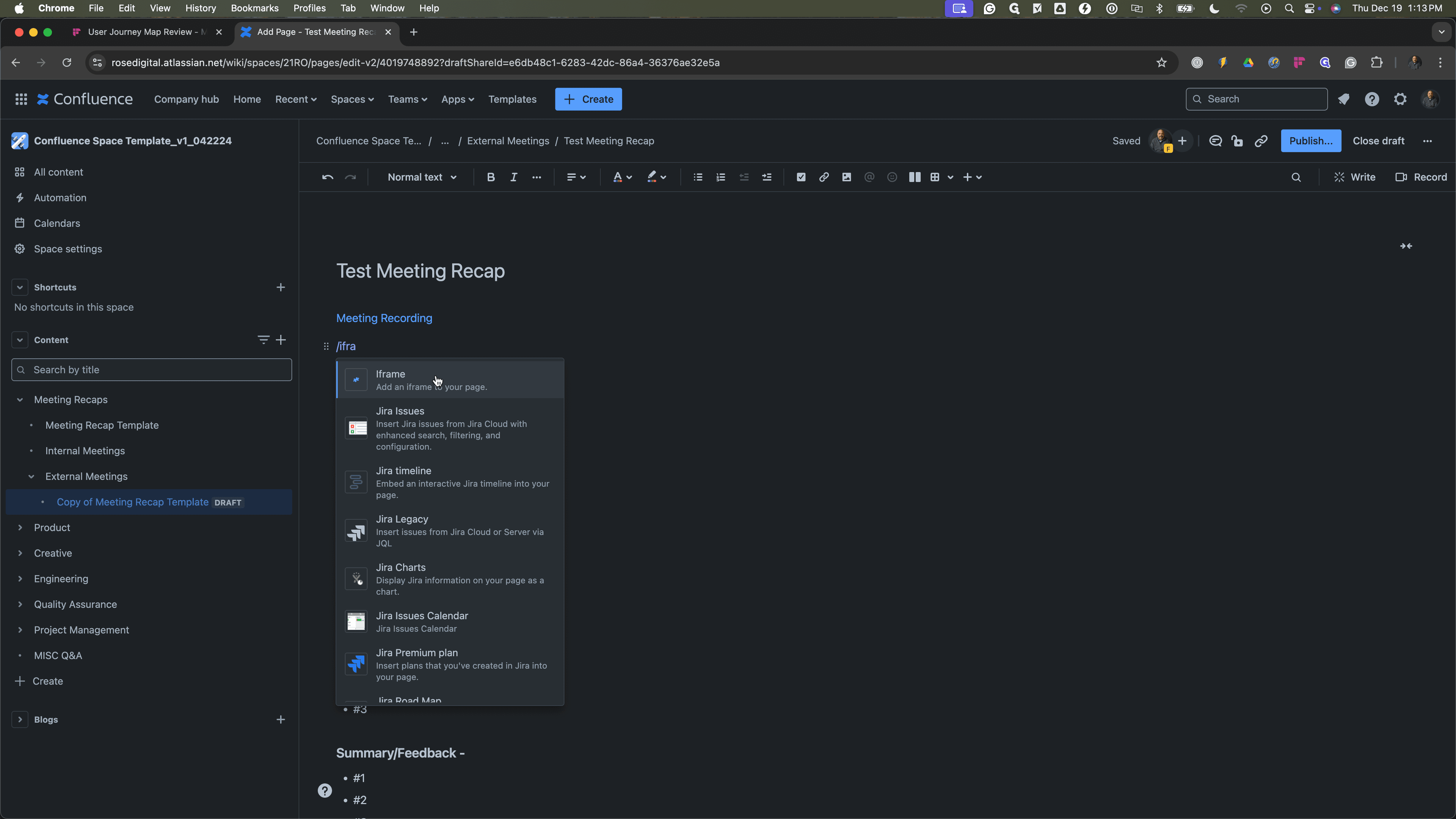 Step #22: Click on "Add an iframe to your page ."