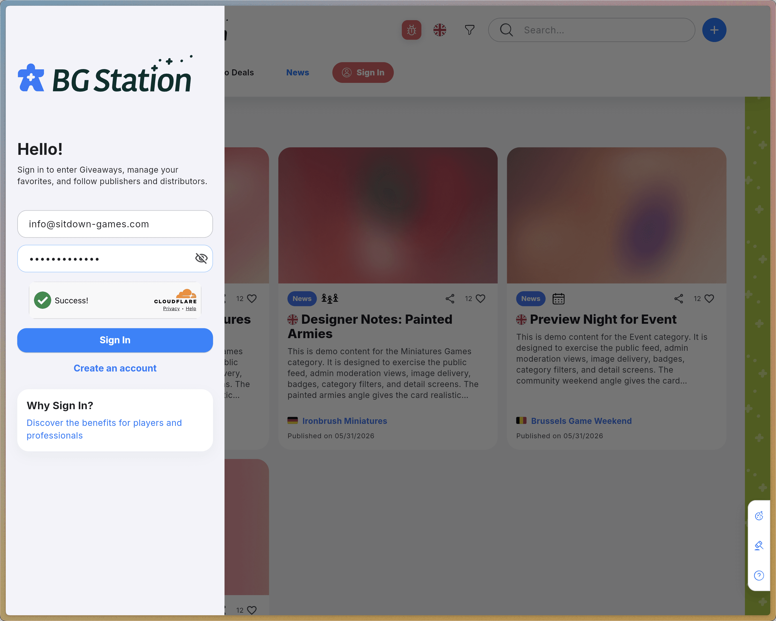 Step #2: Renseignez votre adresse e-mail et votre mot de passe puis cliquez sur Se connecter pour valider votre connexion.