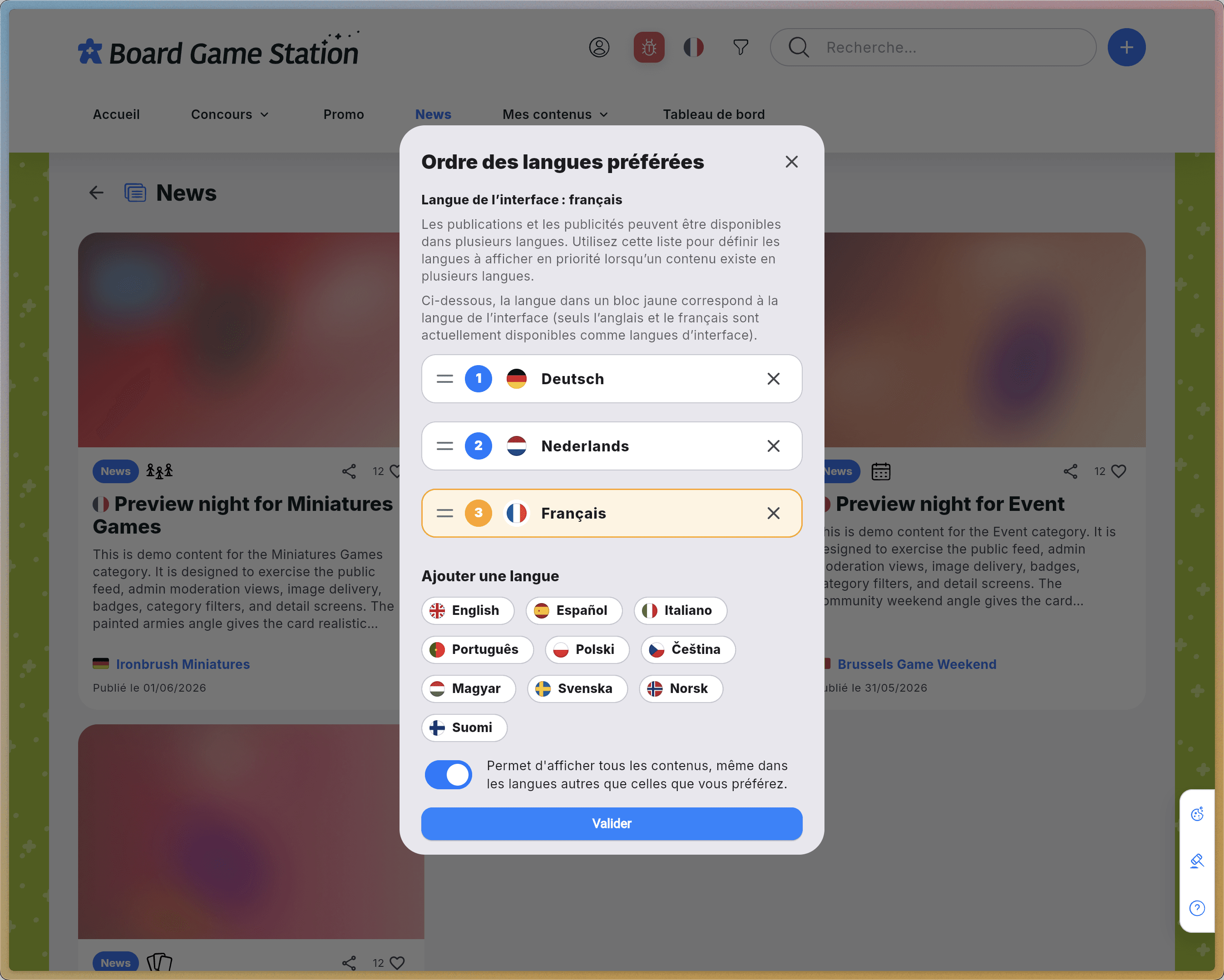 Step #6: Cliquez sur Valider pour enregistrer votre configuration.