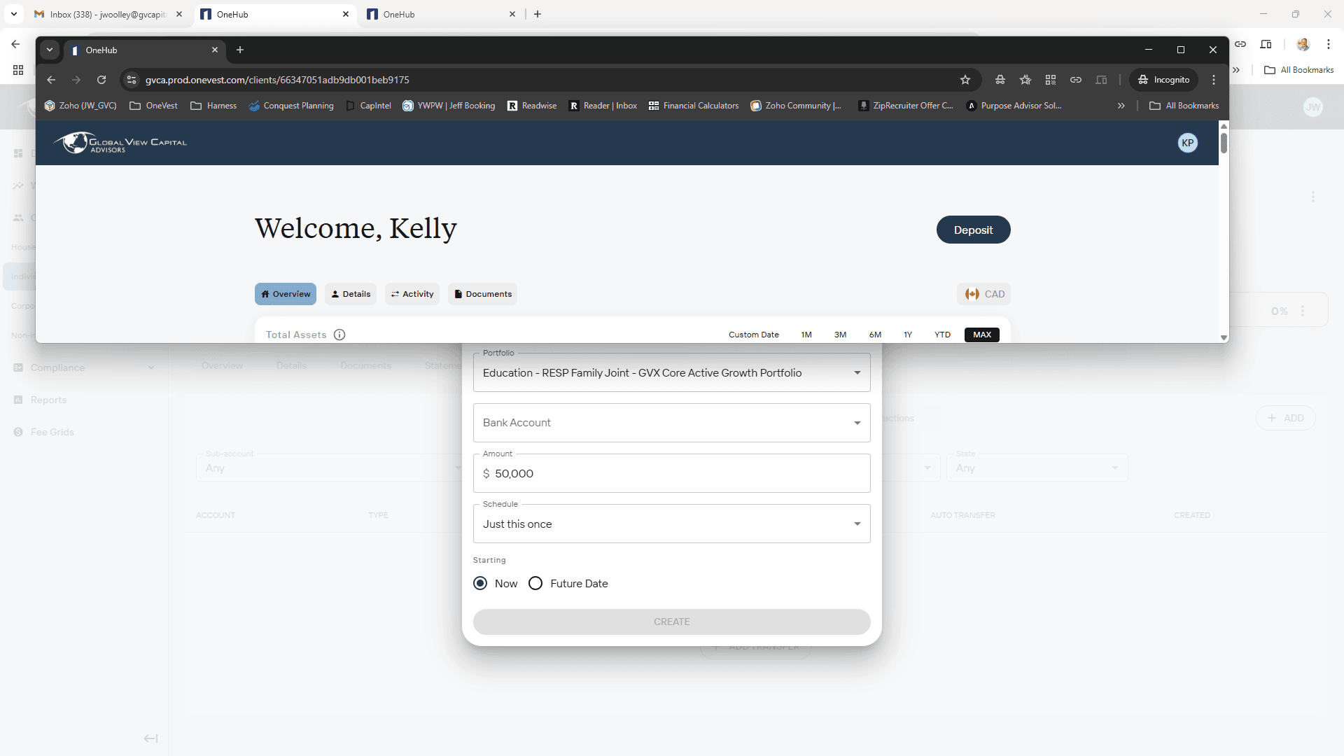 Step #5: Process if logged into the Client Portal.
