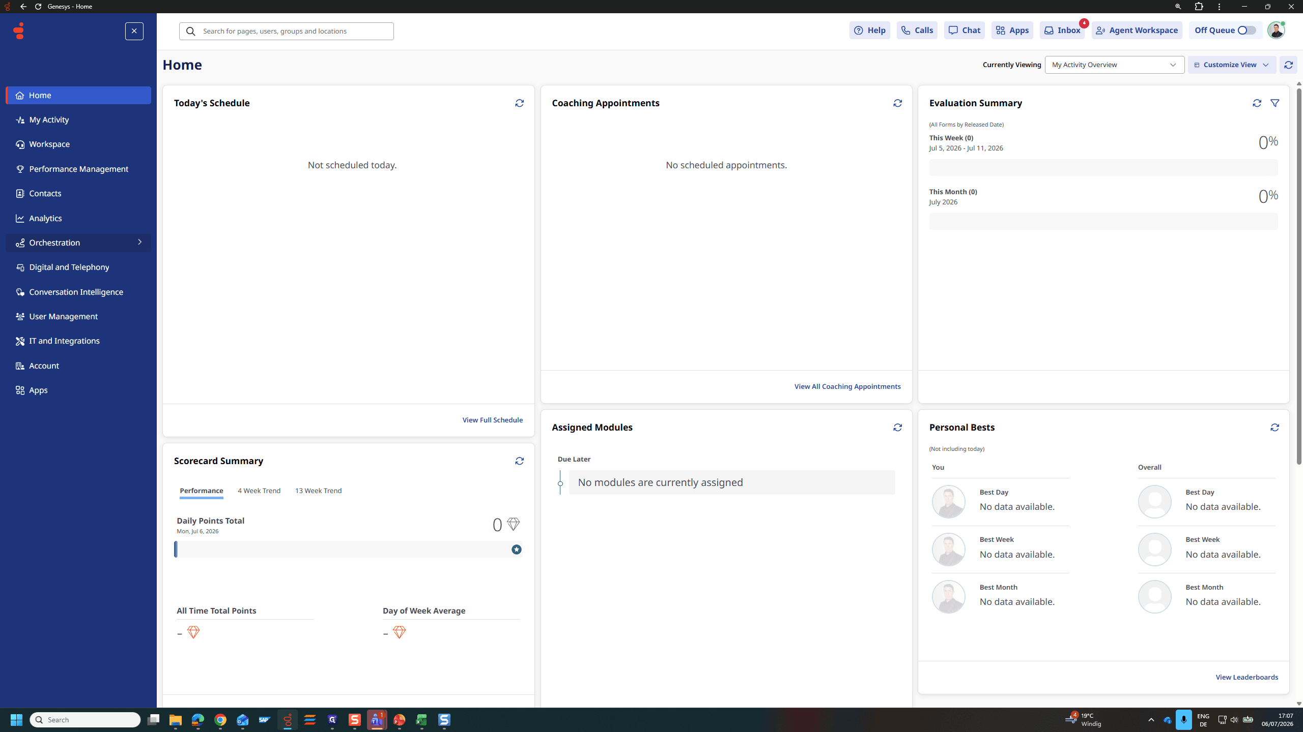 Step #2: Click Orchestration.