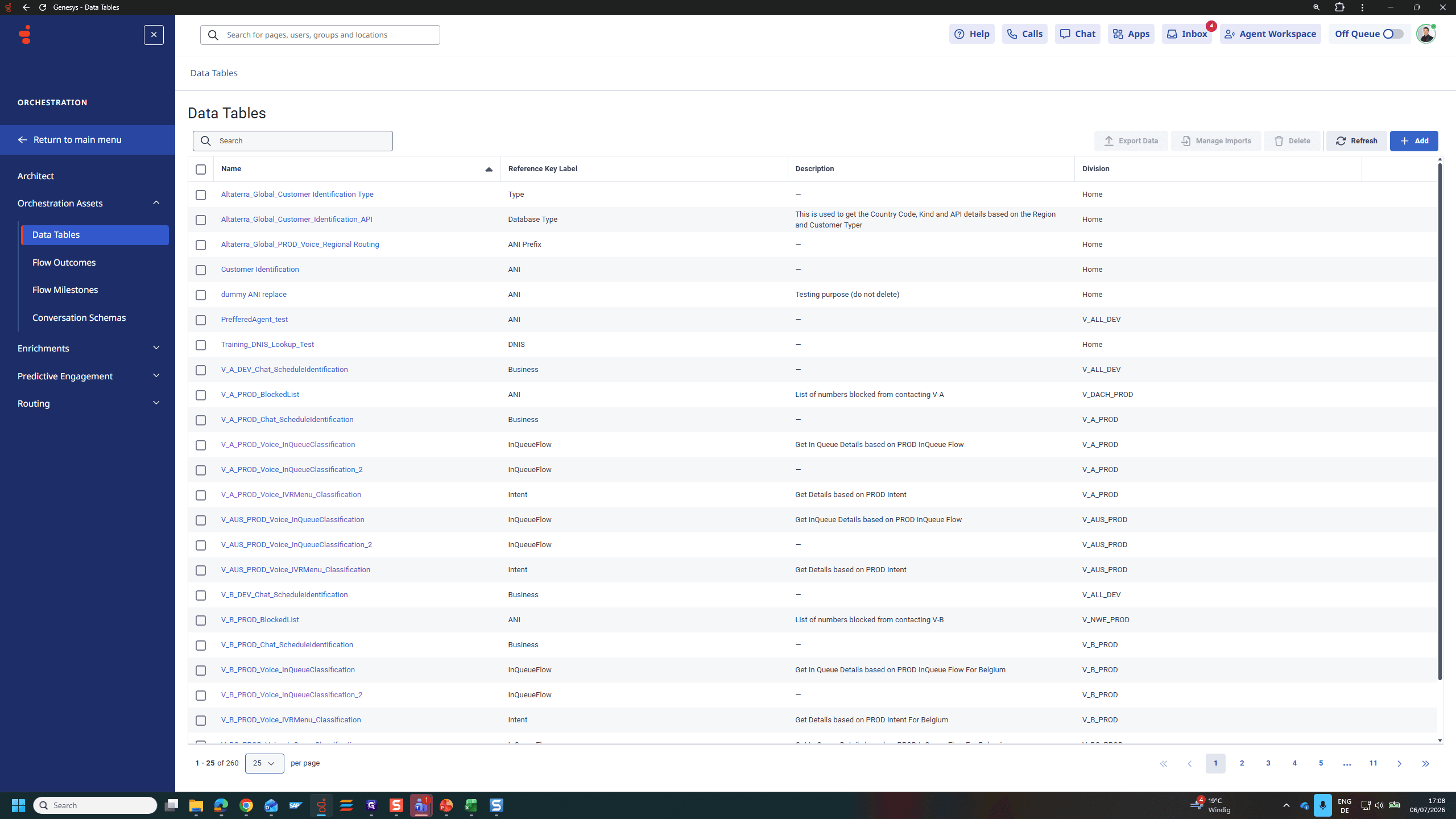 Step #5: Click the items per page dropdown menu at the bottom of the table.