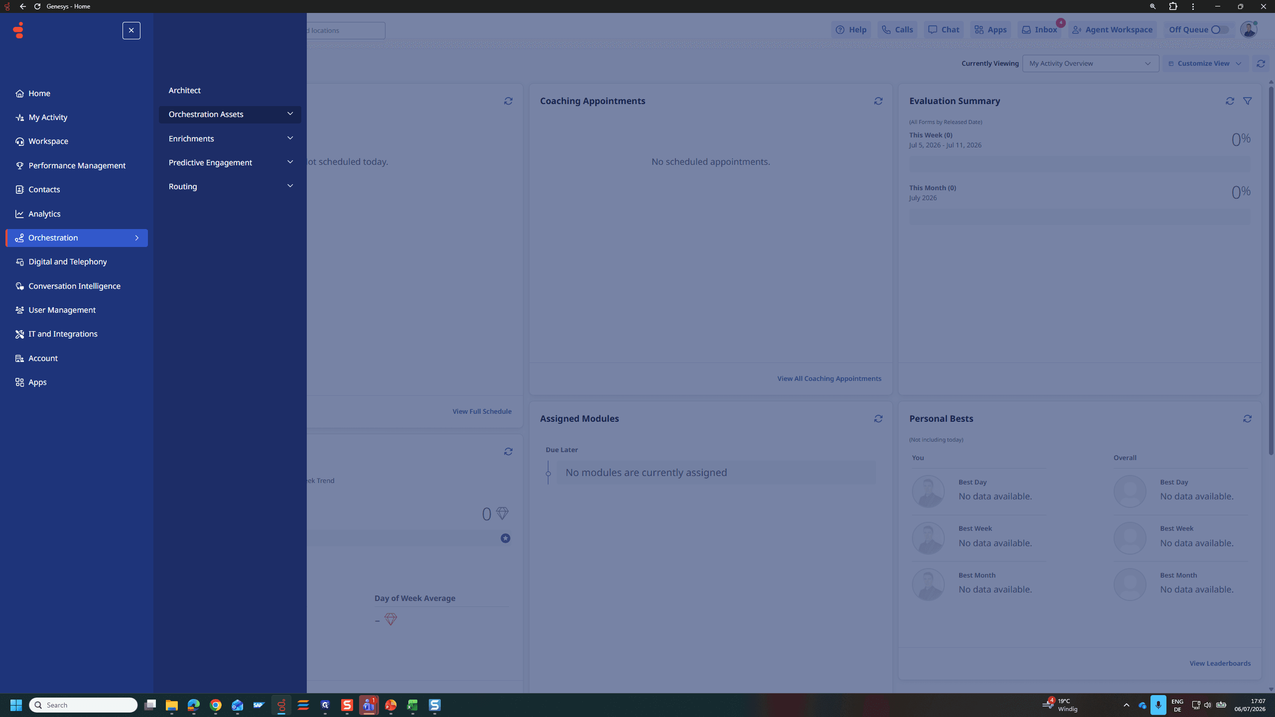 Step #3: Click Orchestration Assets.