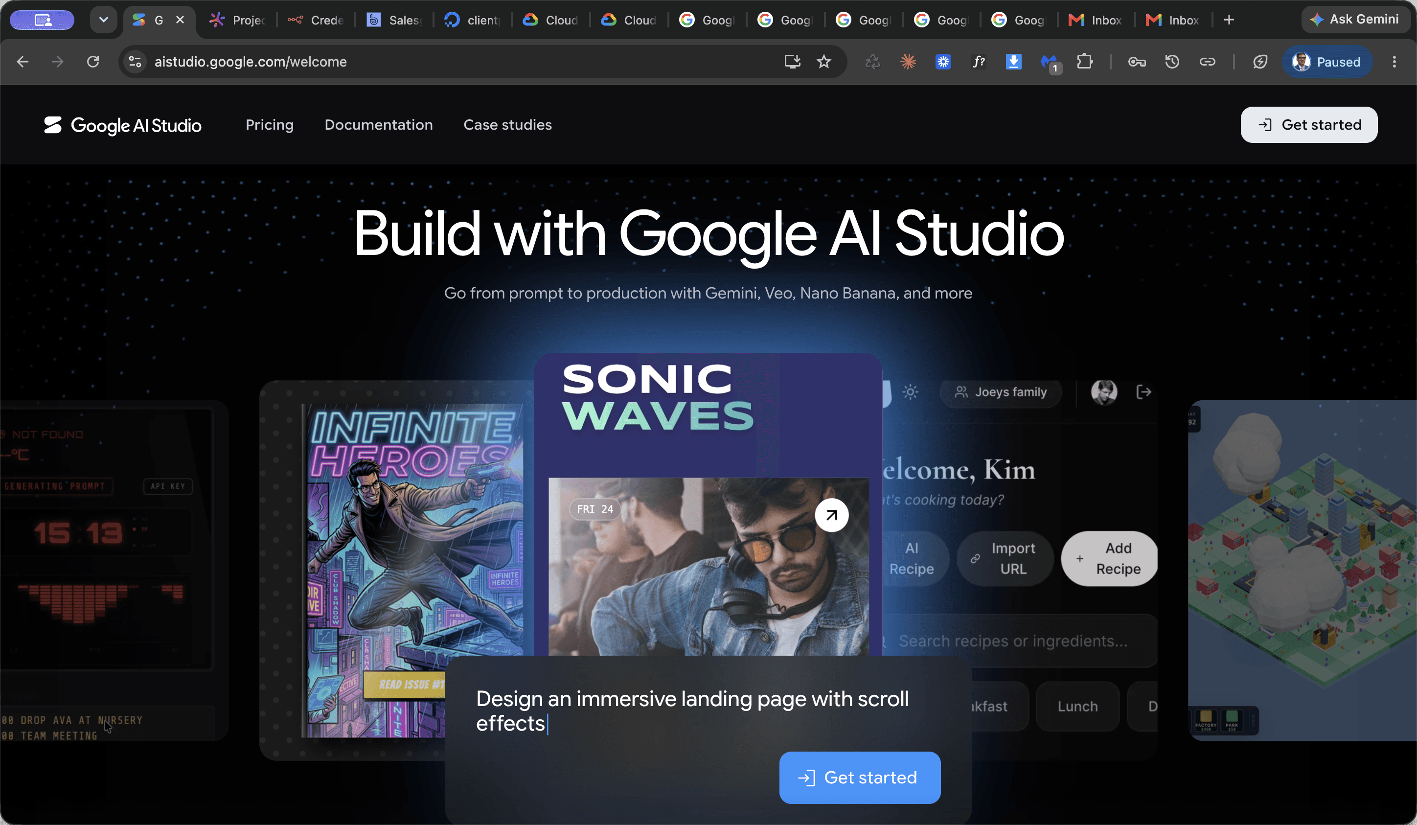 Step #1: Click ā Get started.
