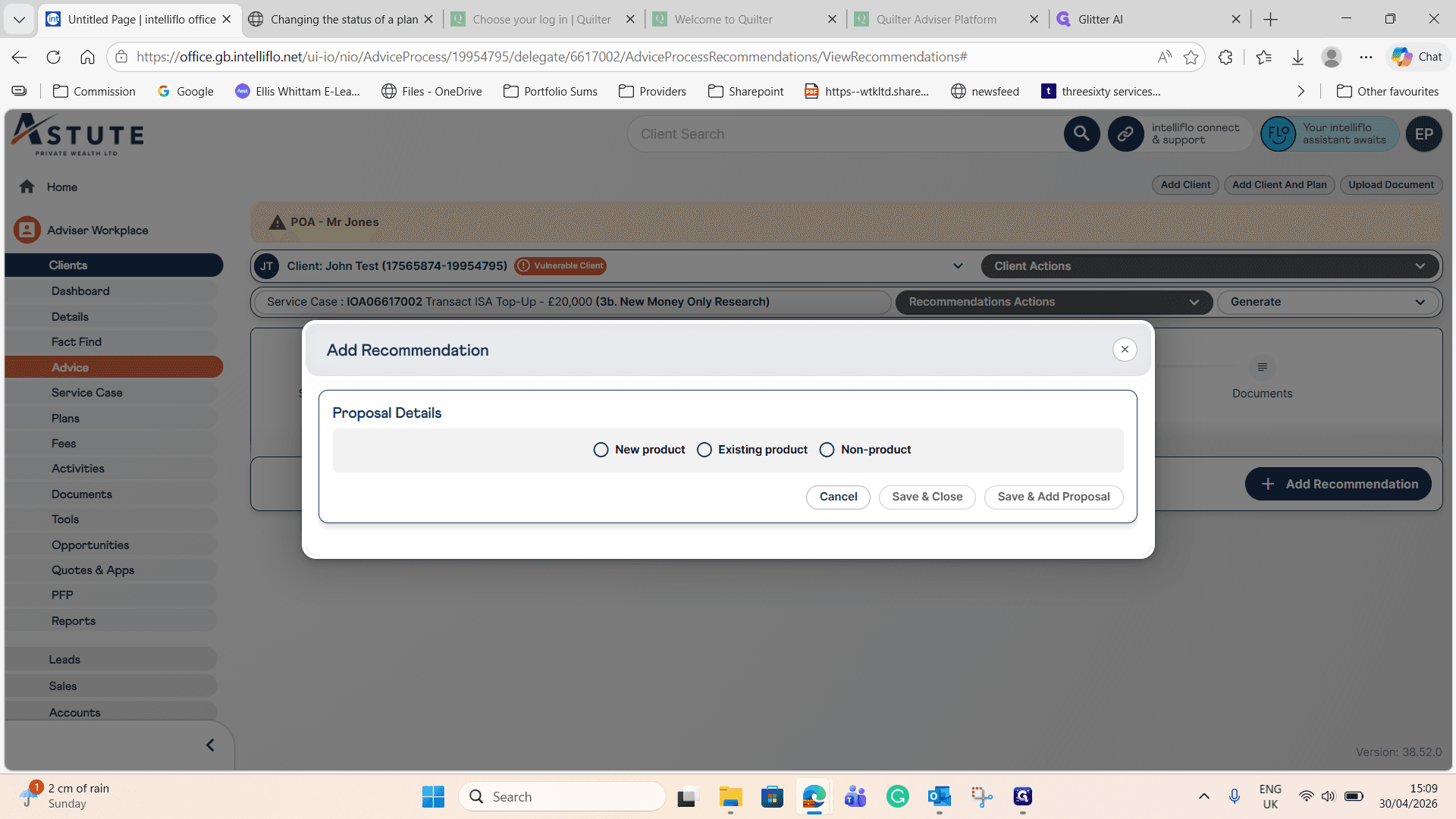 Step #9: Select the New product radio button.