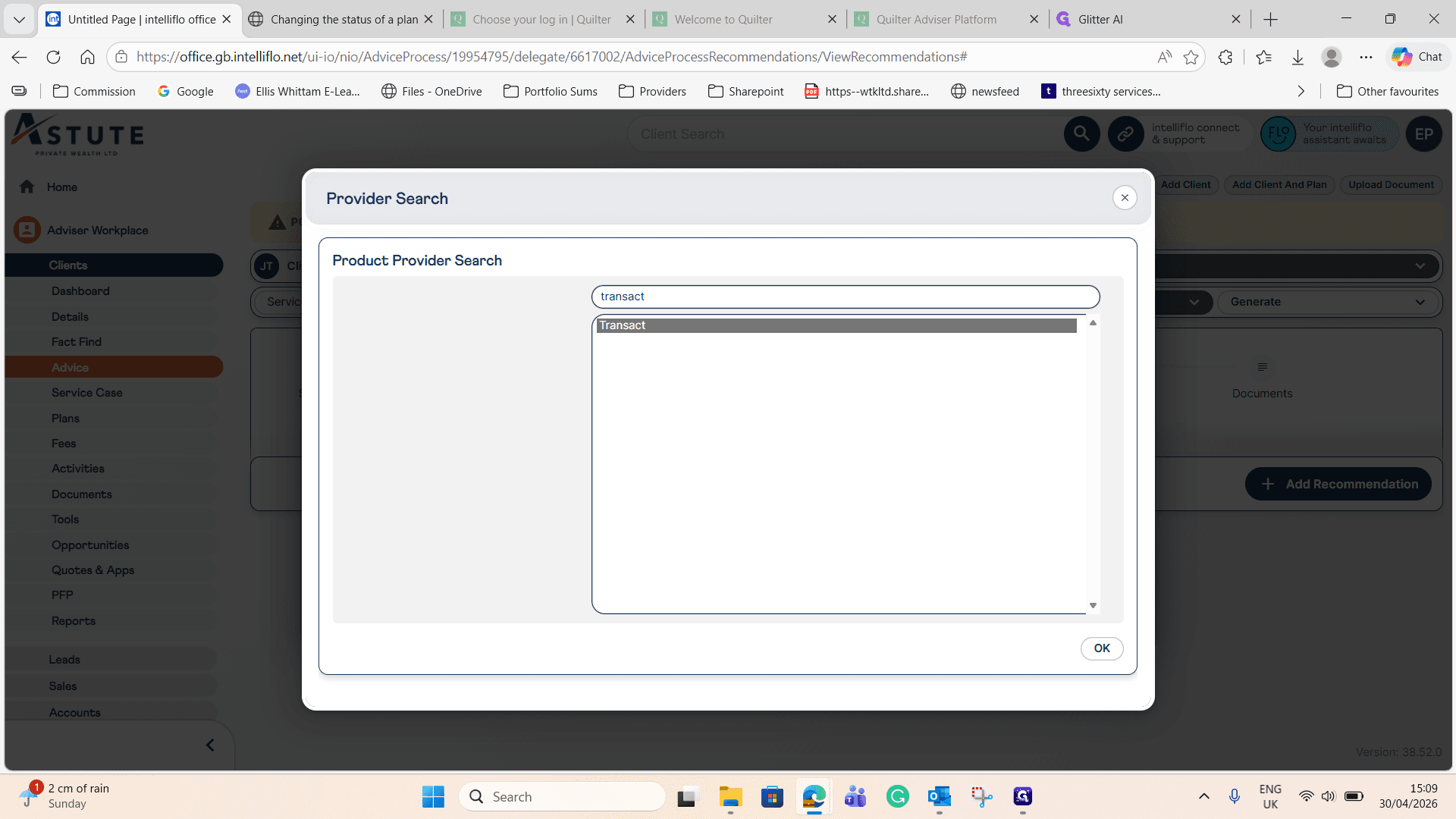 Step #10: Search for and select your product provider, such as Transact.