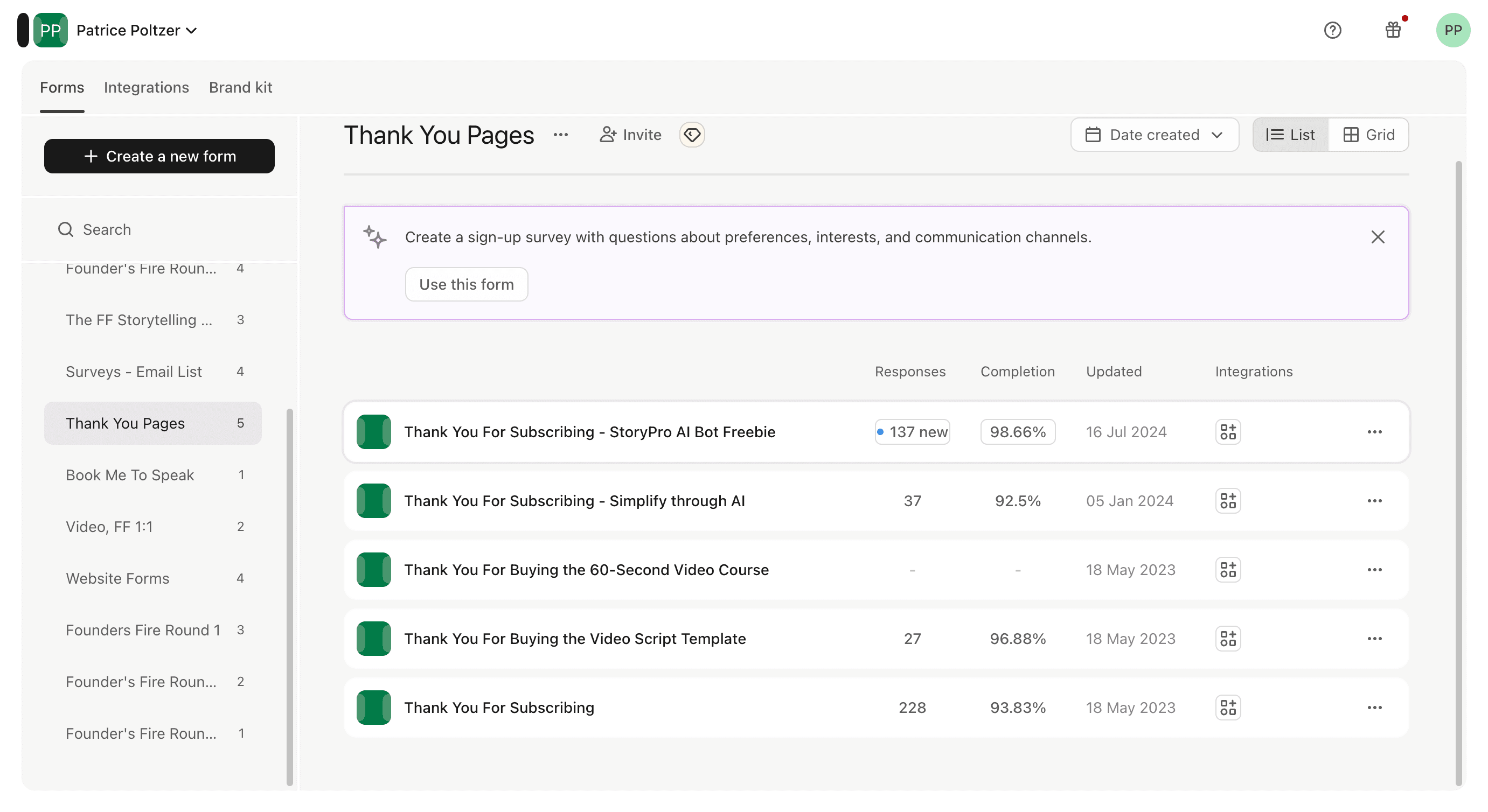 Step #3: Click on "Thank You For Subscribing - StoryPro Al Bot Freebie"