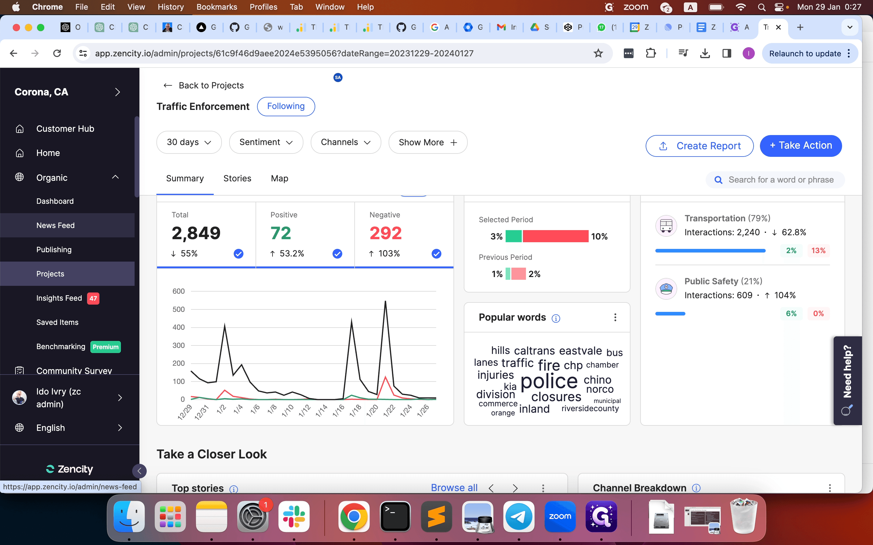 Step #10: Click "News Feed"