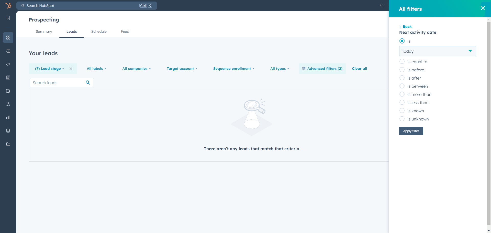 Step #9: Click on the dropdown select tomorrow