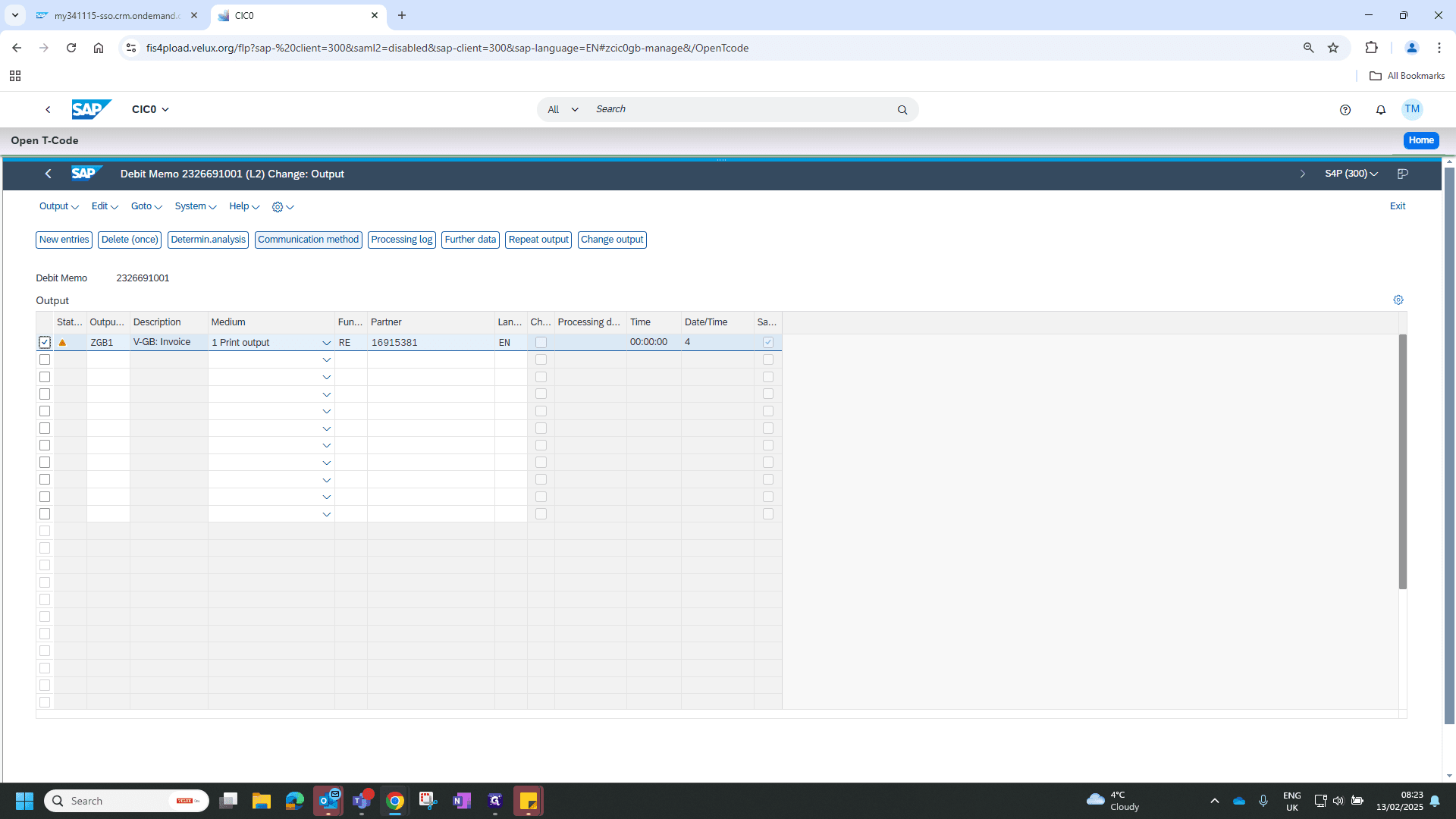Step #8: Click on "Communication method"