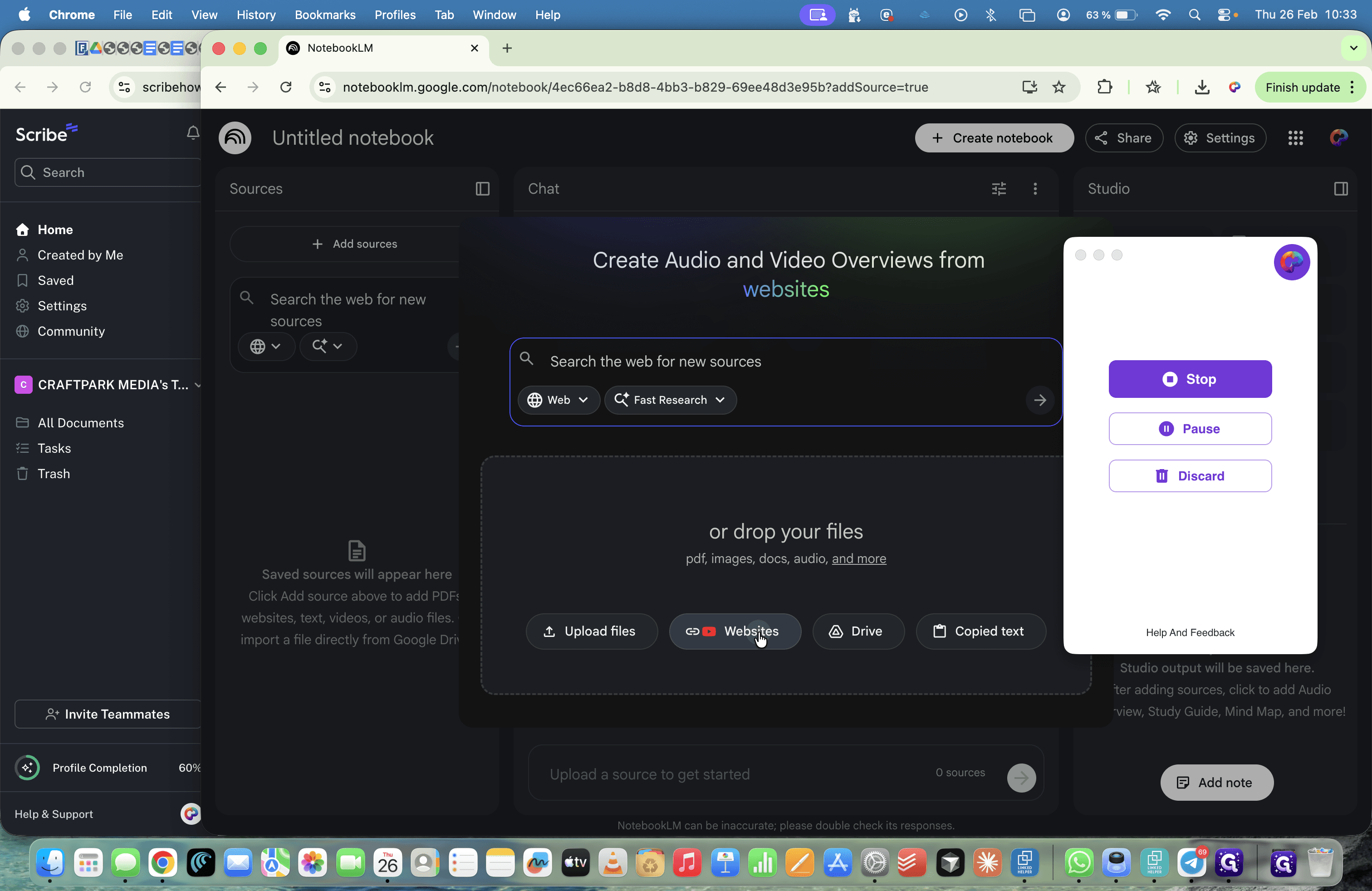 Step #19: Kliknite na "Websites"
