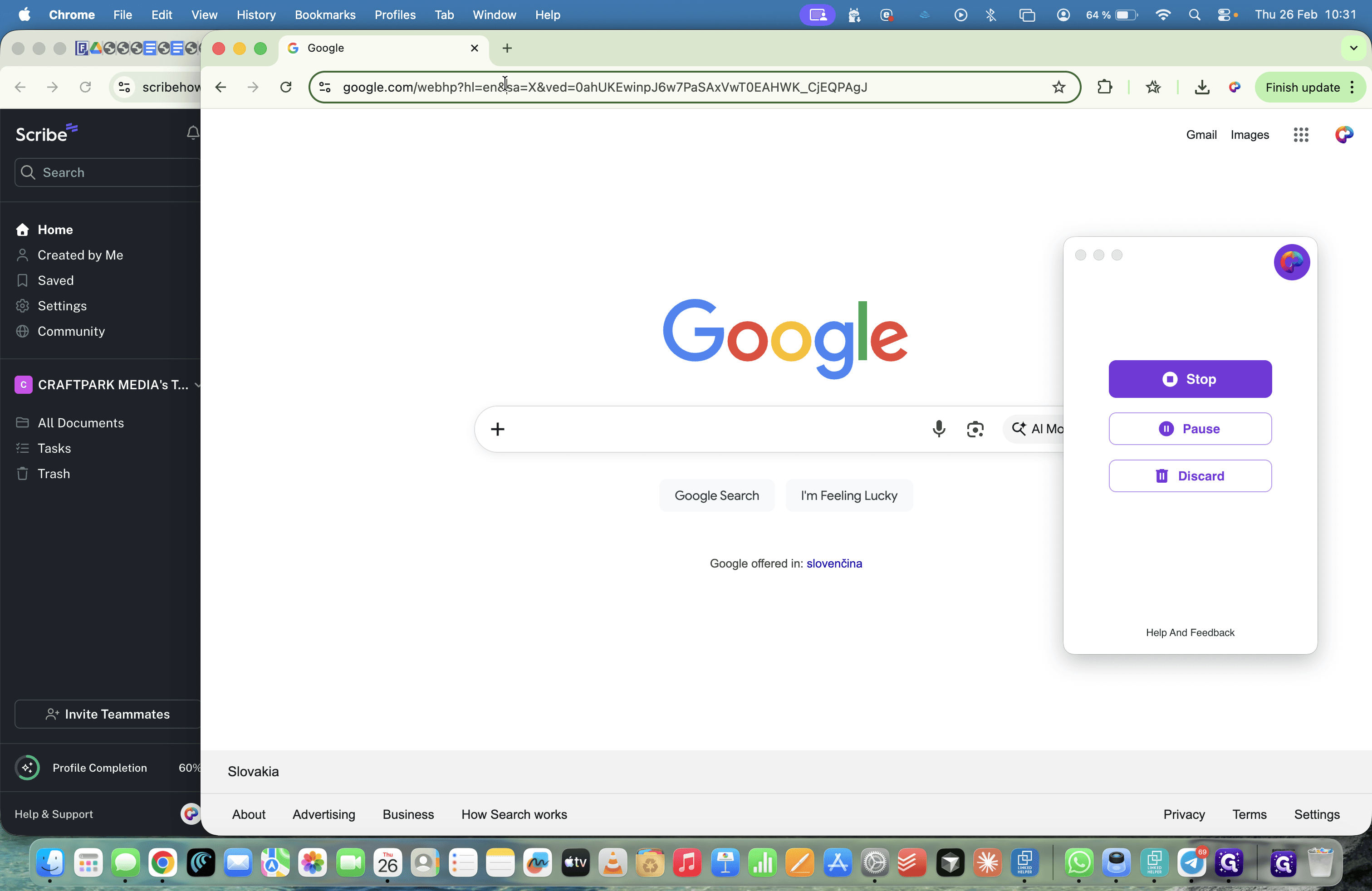 Step #1: Kliknite na "google.com/webhp?hl=en&sa=X&ved=0ahUKEwinpJ6w7PaSAxV"