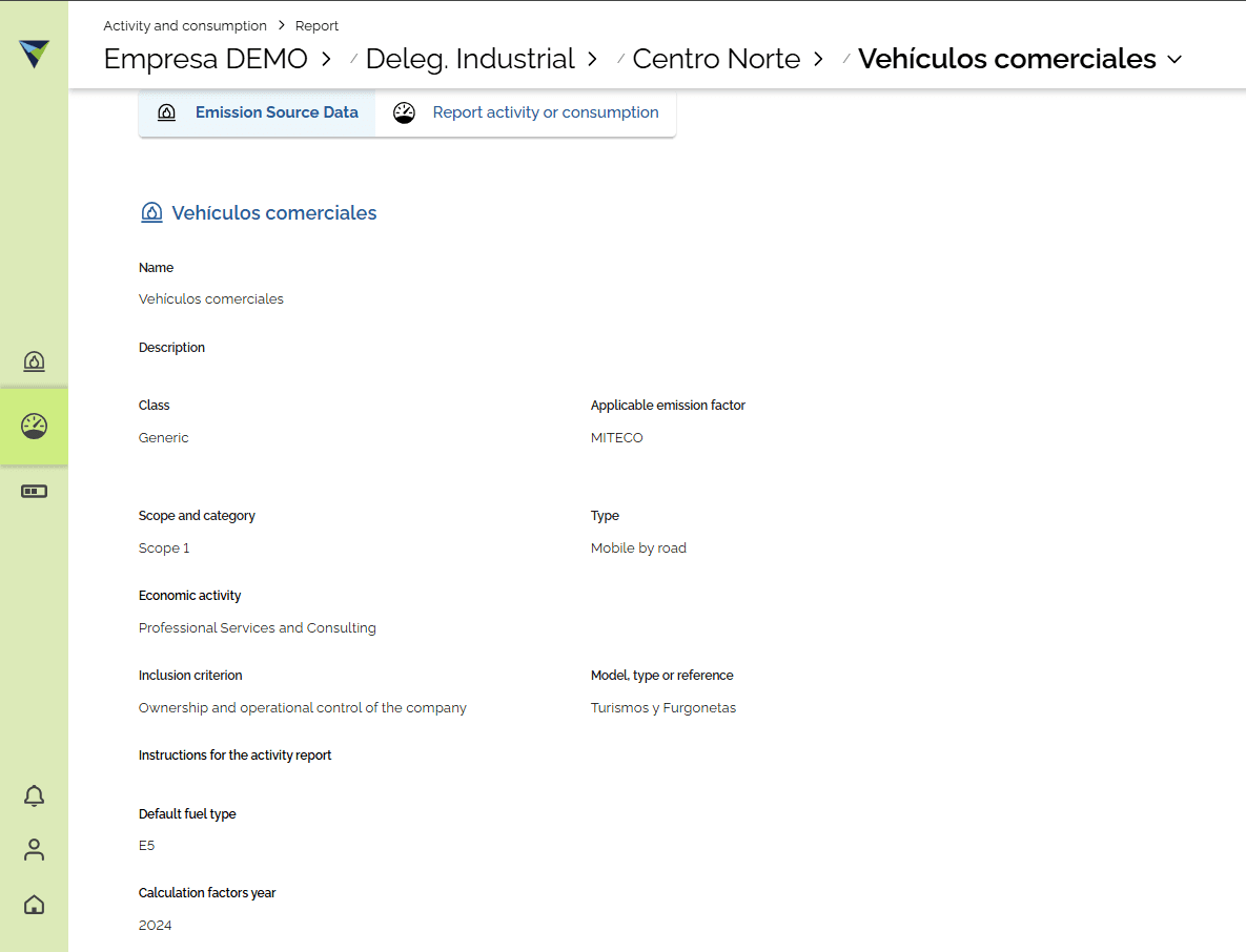 Step #4: If you want to see the information of the selected emission source, click "Emission Source Data".