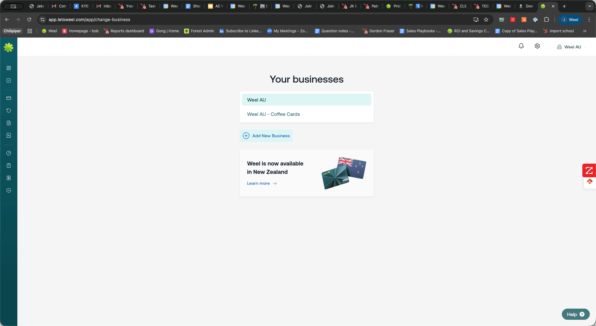 Step #5: Click + Add New Business.