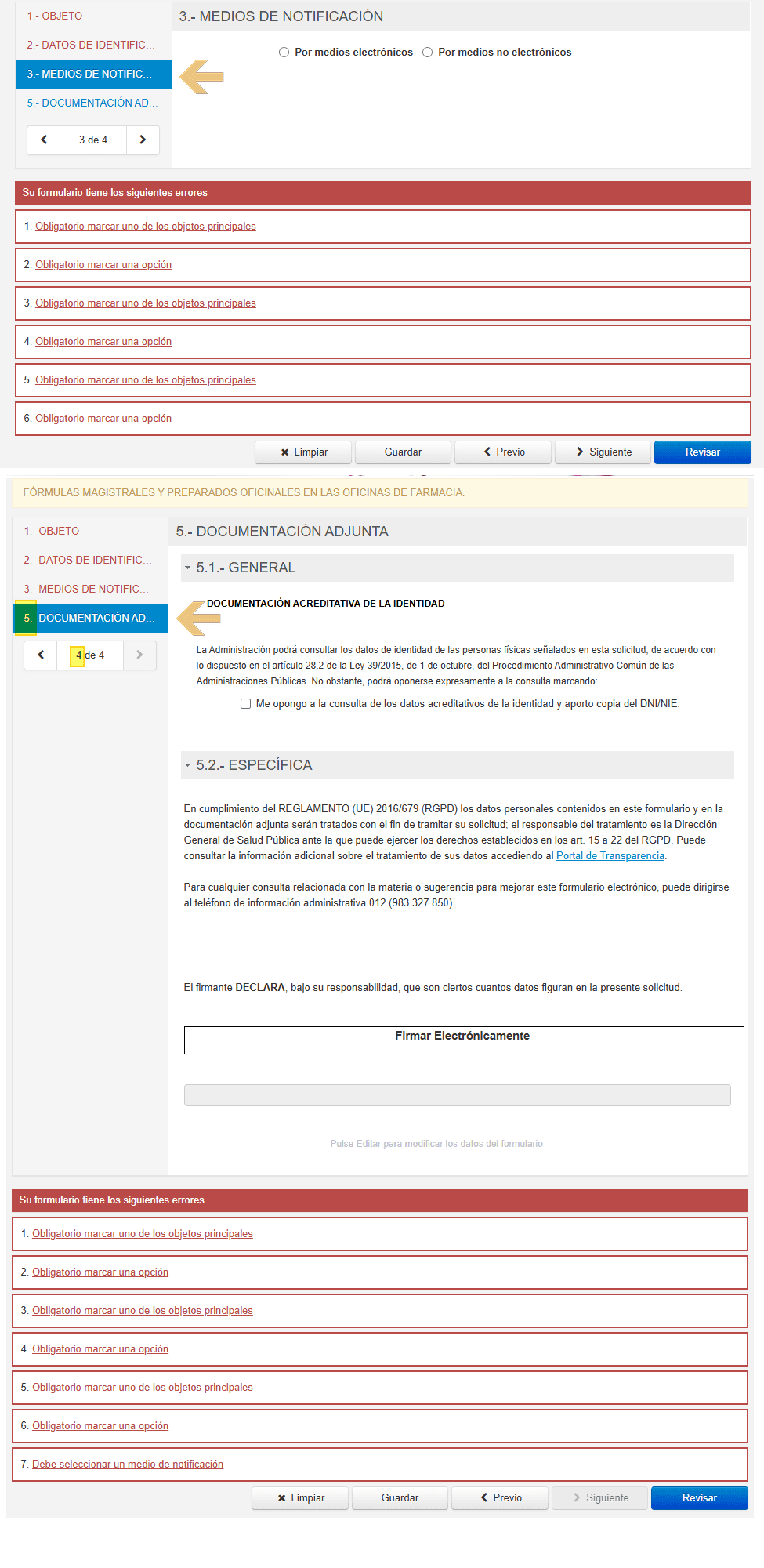 Step #8: la 3 y la 4 (que cuando se hizo este tutorial ponía 5)