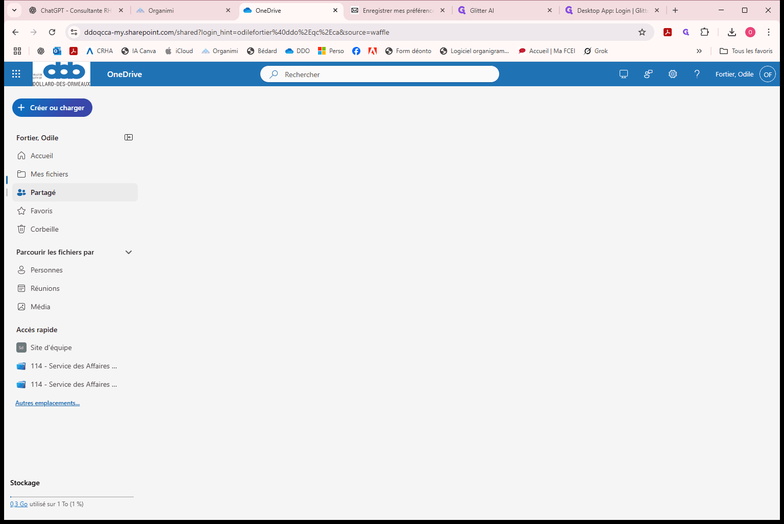 Step #48: Cliquez sur "• Partagé"