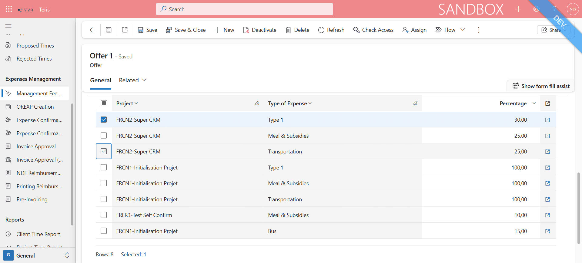 Step #21: Select some entries, you want.
