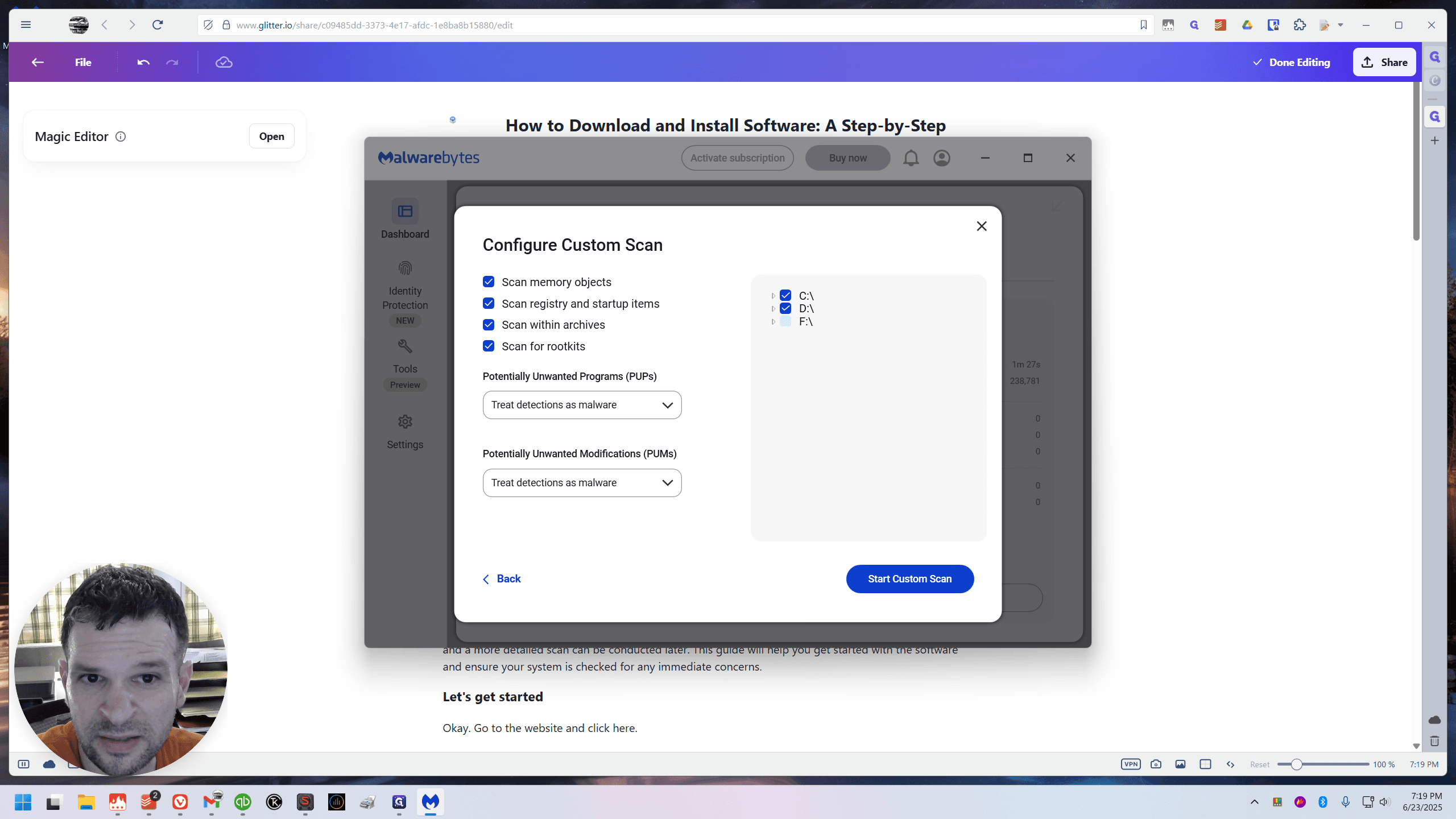 Step #10: Click on ">>"