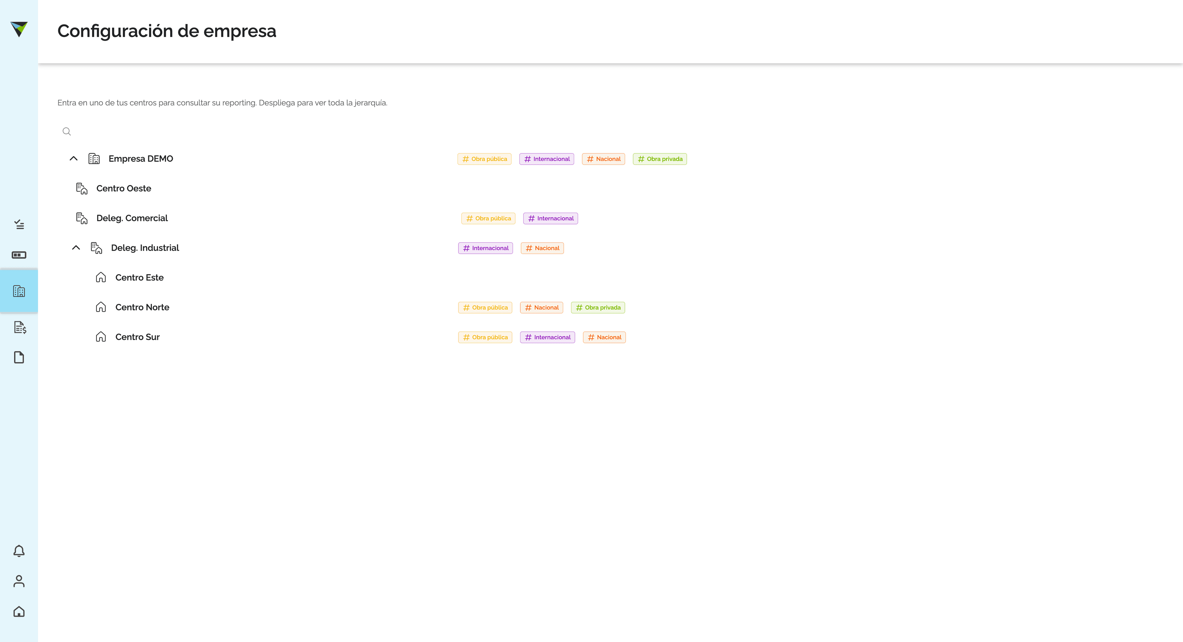 Step #102: Hagan clic en "Empresa DEMO"