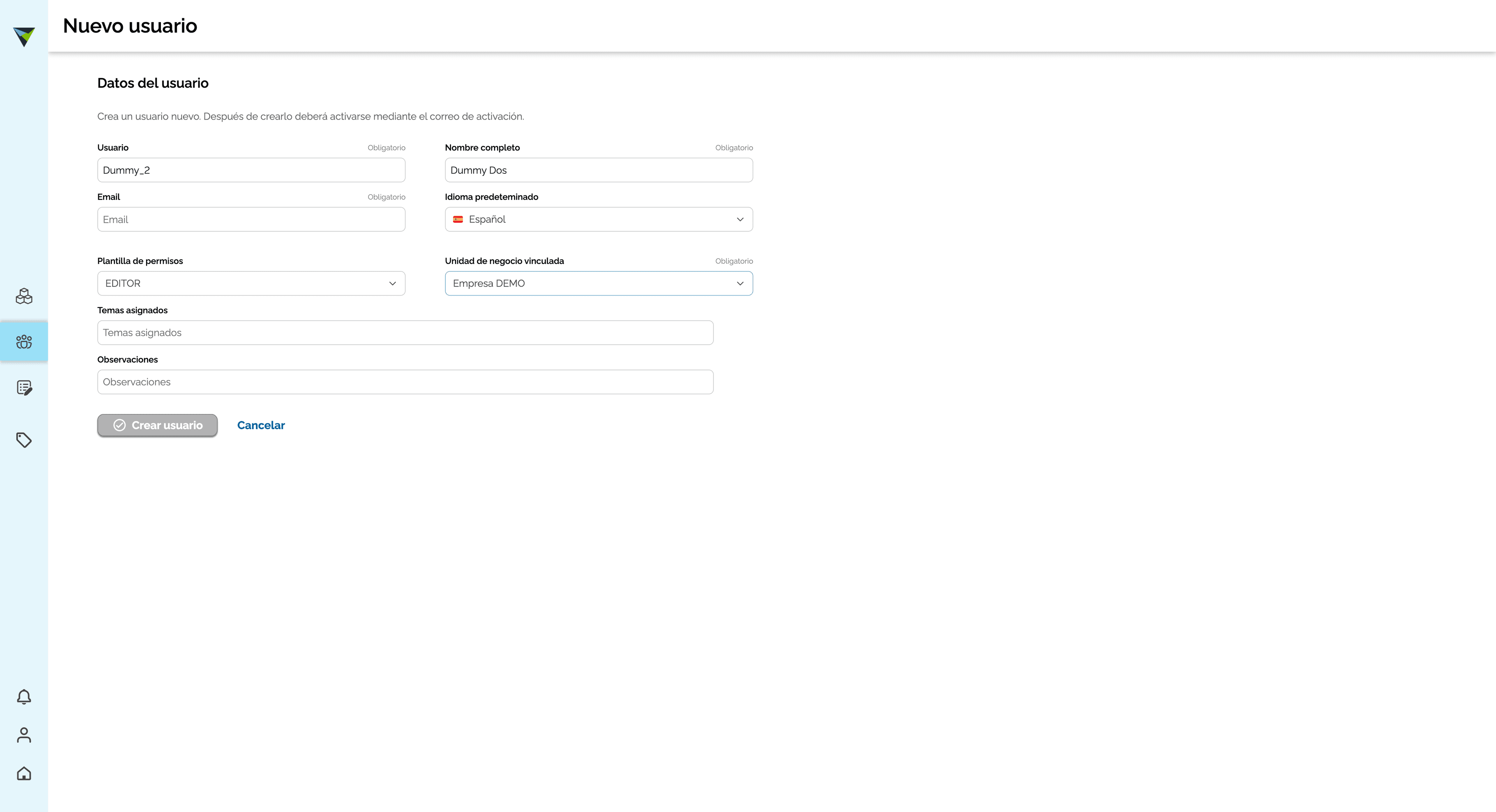 Step #34: Hagan clic en "Empresa DEMO"
