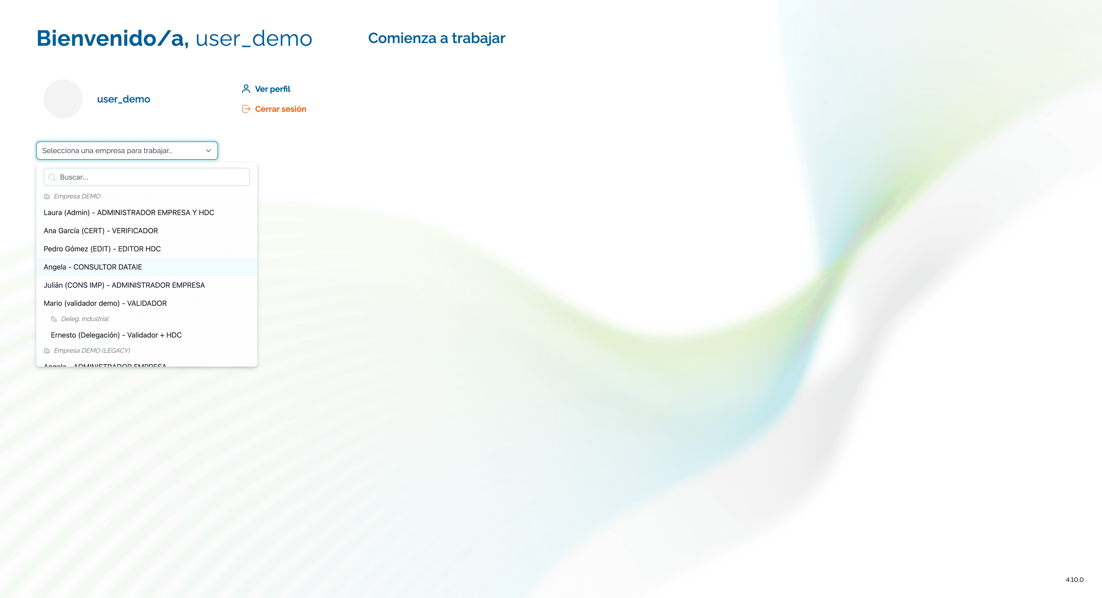 Step #71: Hagan clic en "CONSULTOR DATAIE"